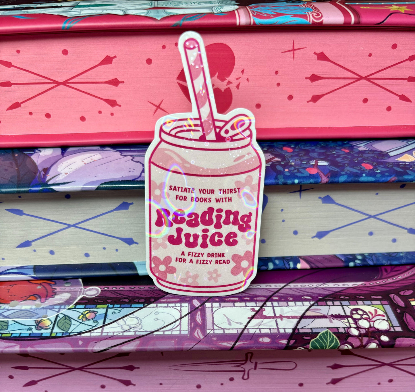 Reading Juice Can Sticker