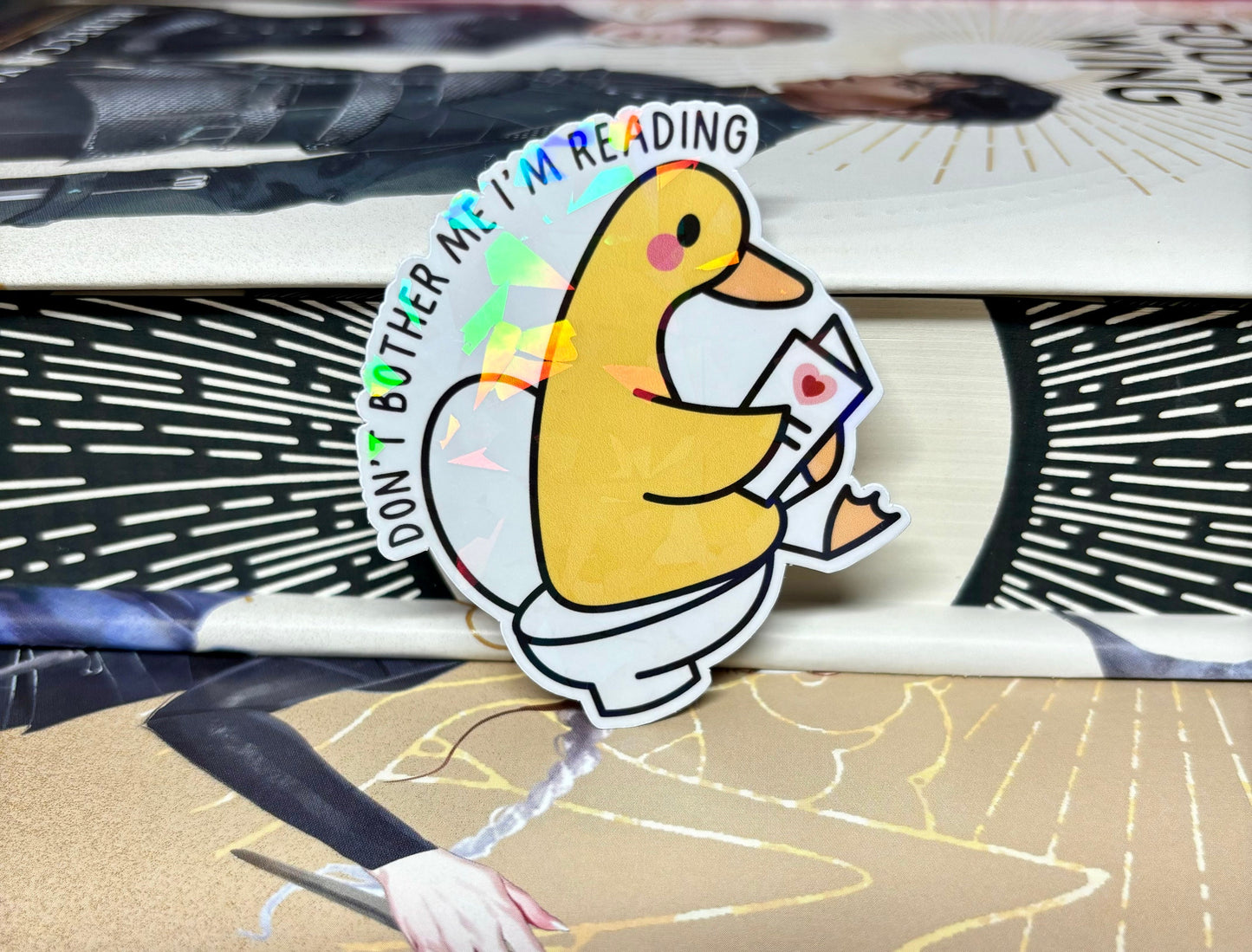 Don't Bother Me I'm Reading Toilet Duck Sticker