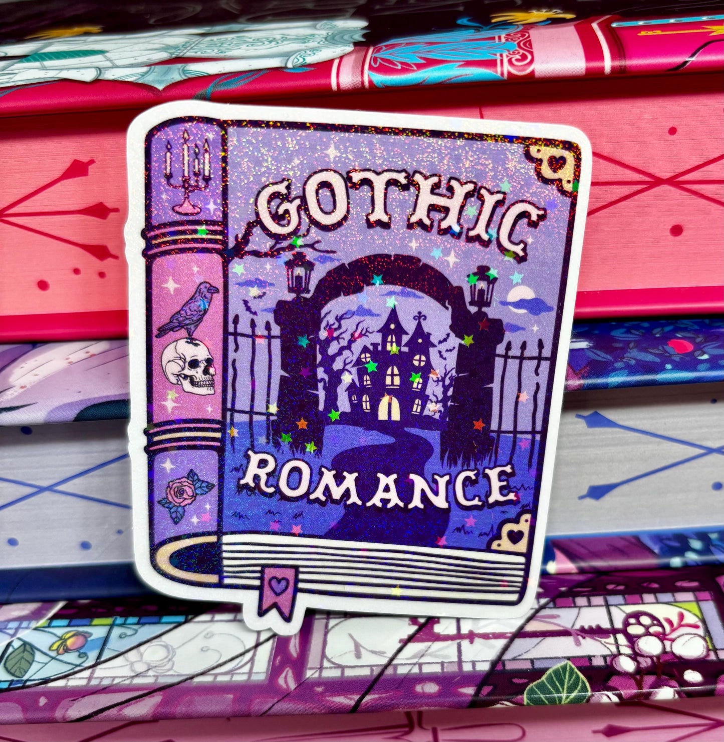 Gothic Romance Book Sticker