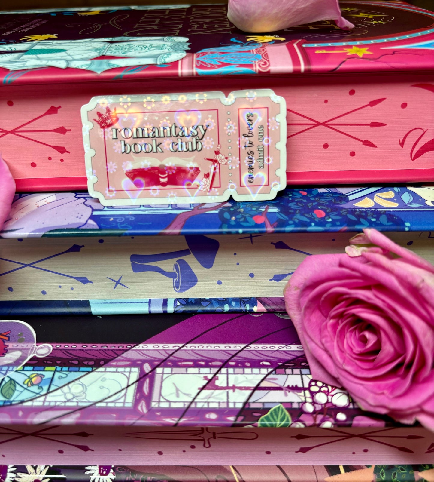 Mini Romantasy Book Club Ticket Sticker