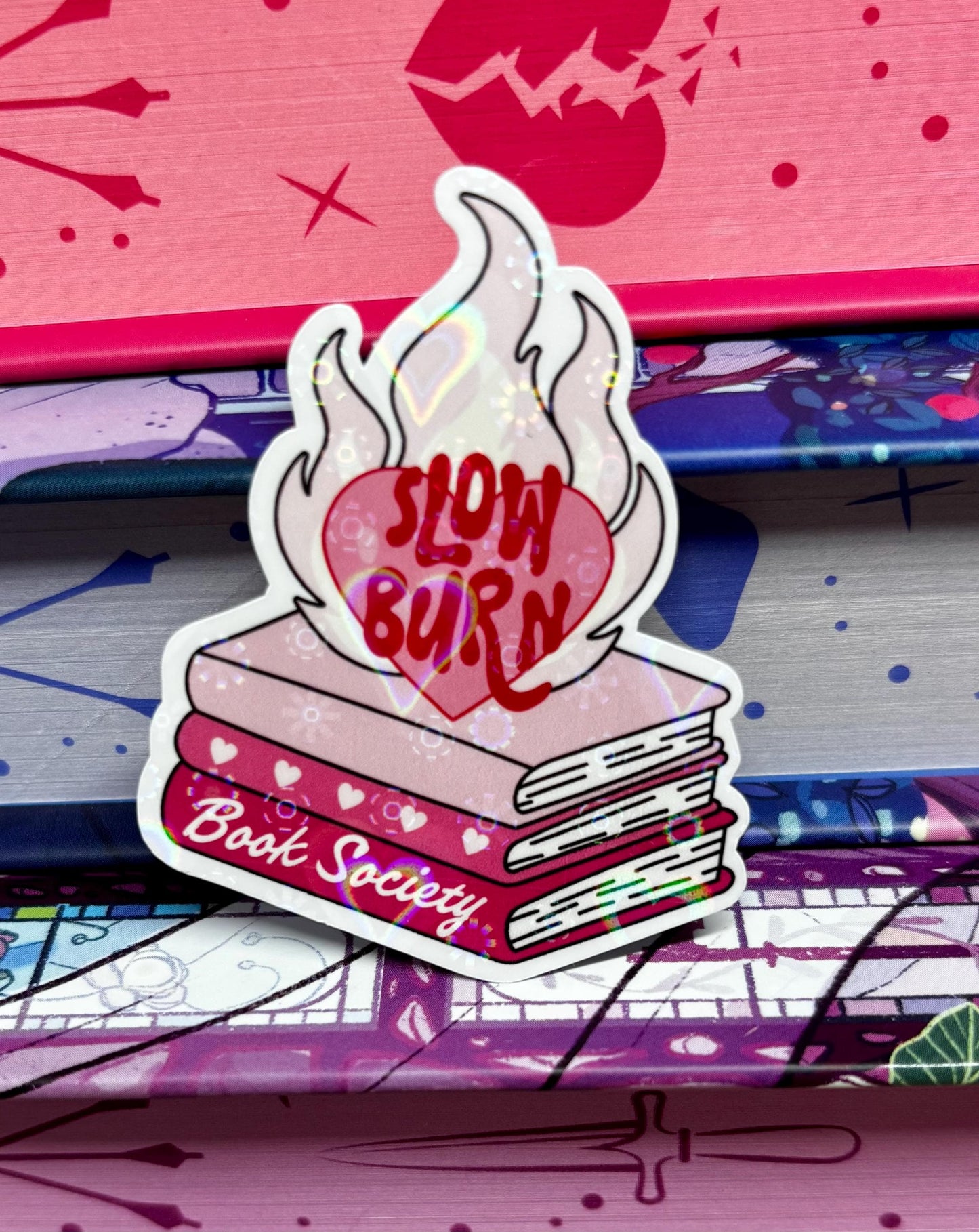 Mini Slow Burn Book Society Sticker