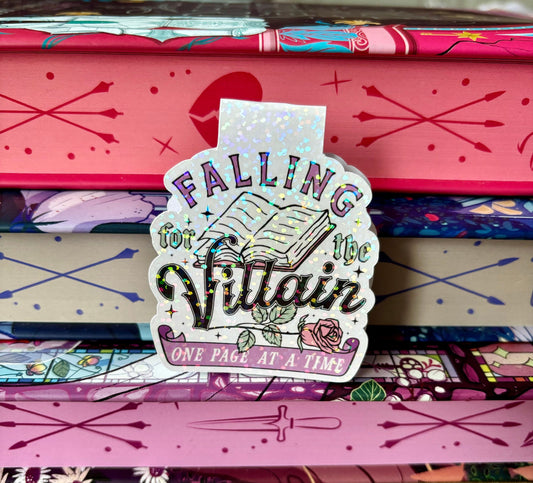 Falling For The Villain One Page At A Time Magnetic Bookmark