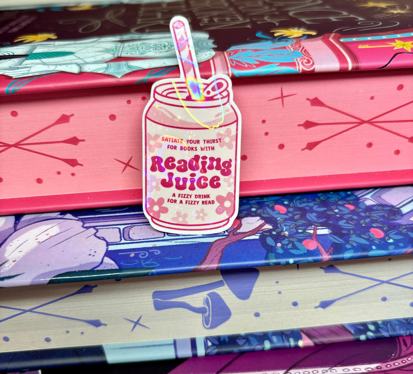 Mini Reading Juice Can Sticker