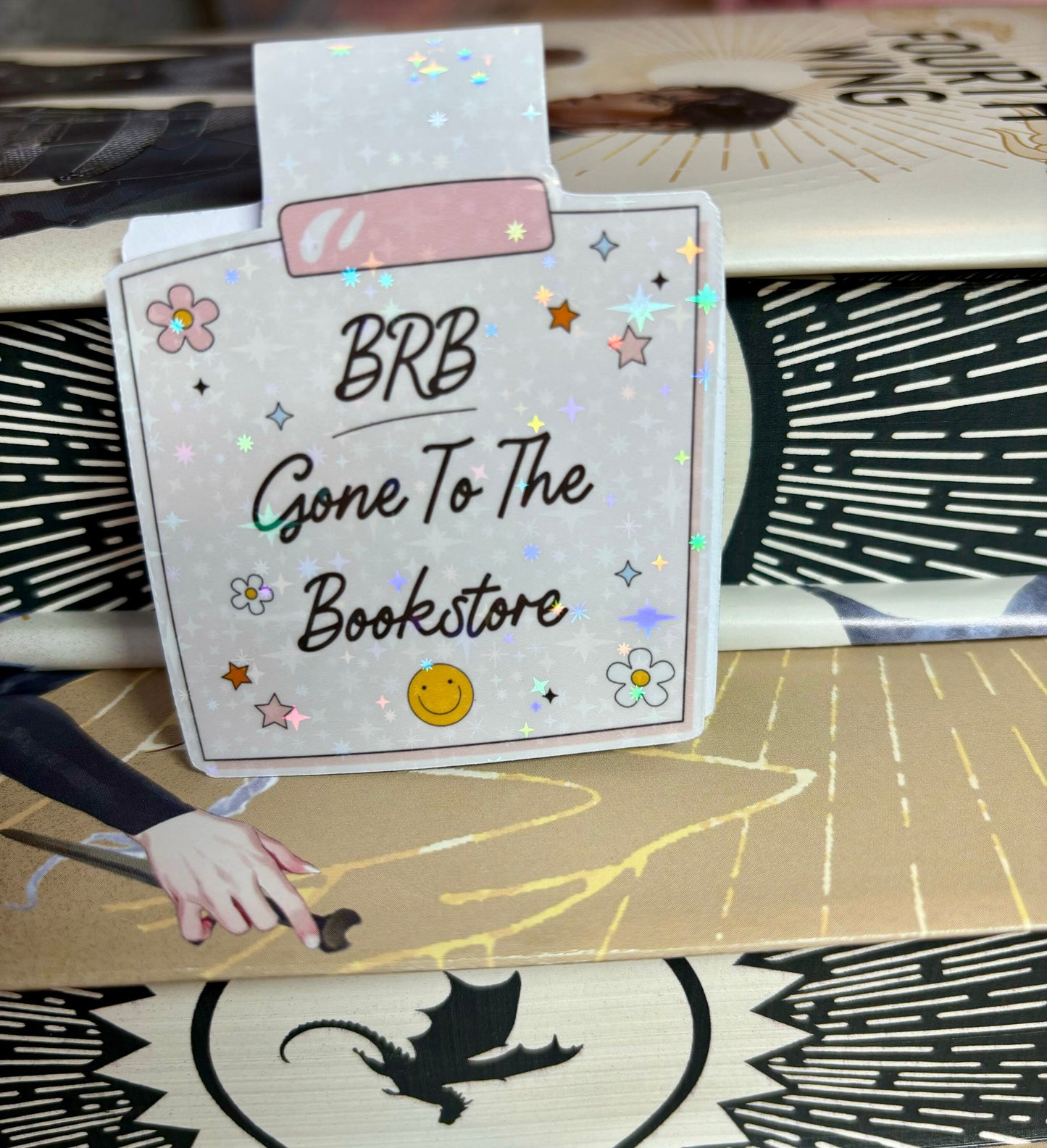 BRB Gone To The Bookstore Memo Note Style Magnetic Bookmark