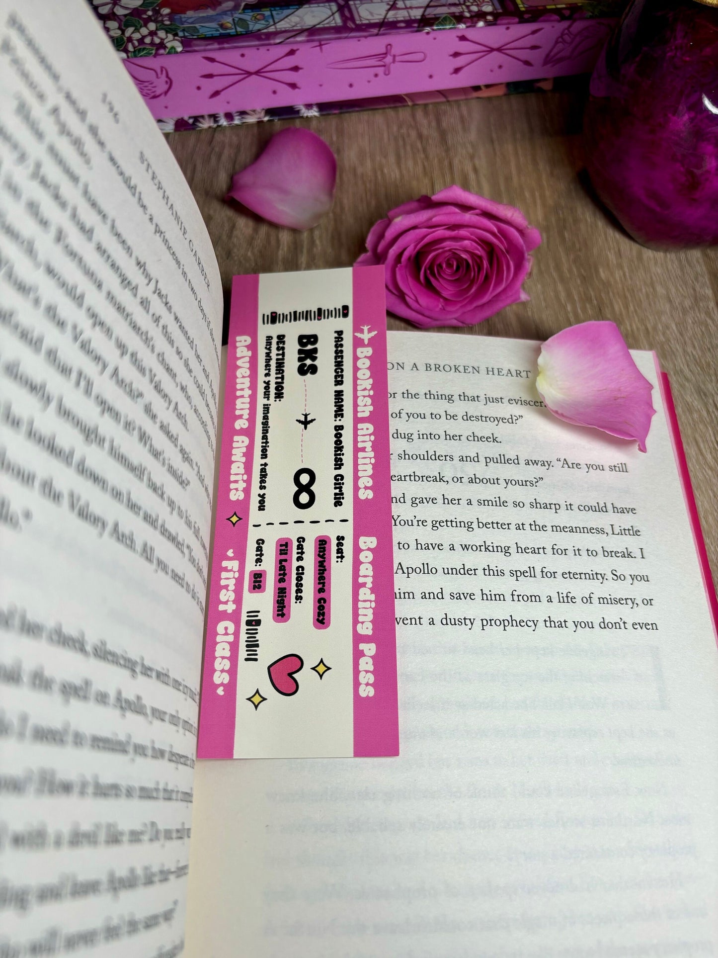 Bookish Airlines Bookish Girlie Boarding Pass Bookmark