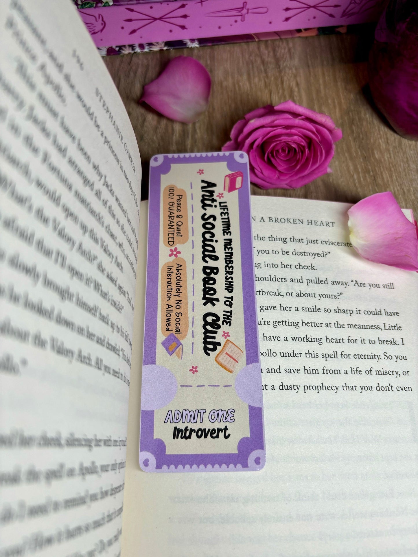 Anti Social Book Club Bookmark