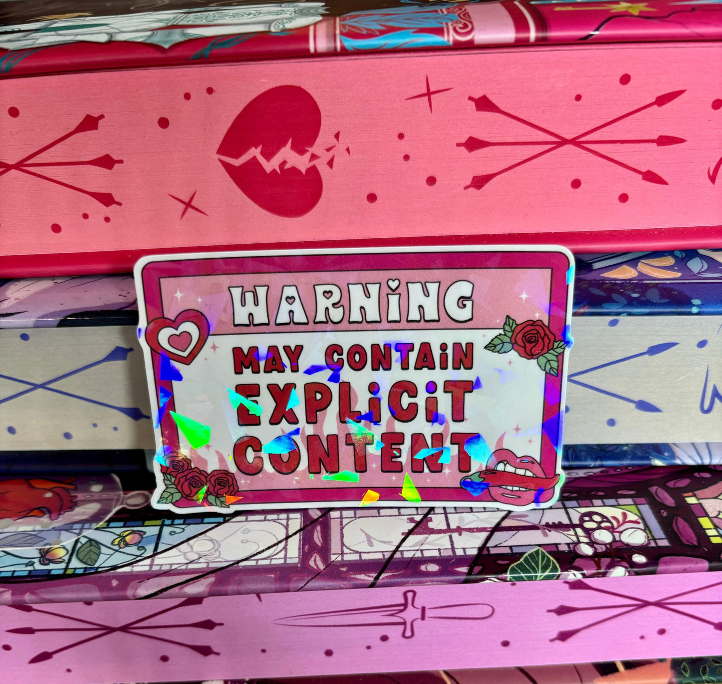 Warning May Contain Explicit Content Sticker