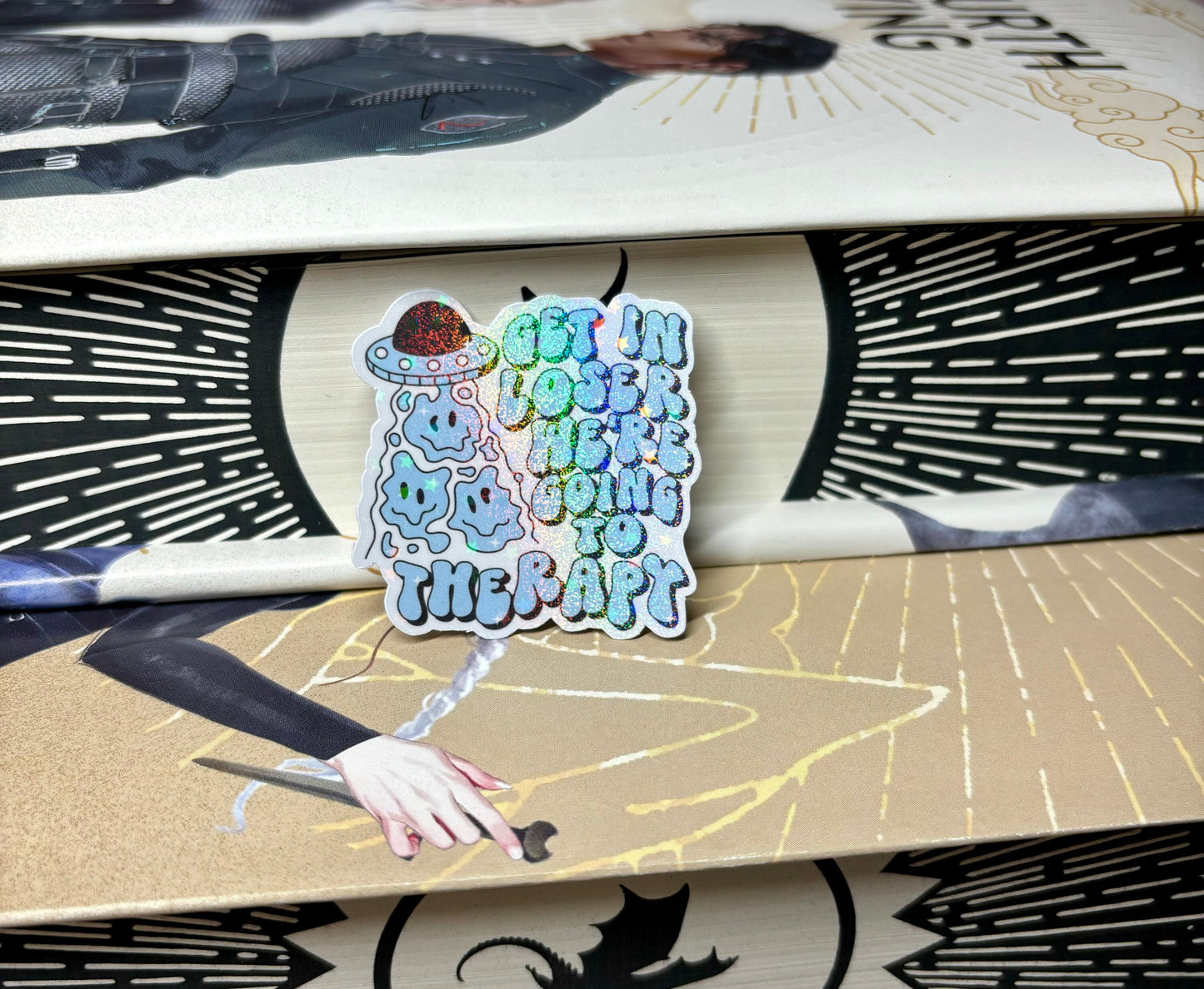 Mini Get In Loser We're Going To Therapy Aliens Sticker