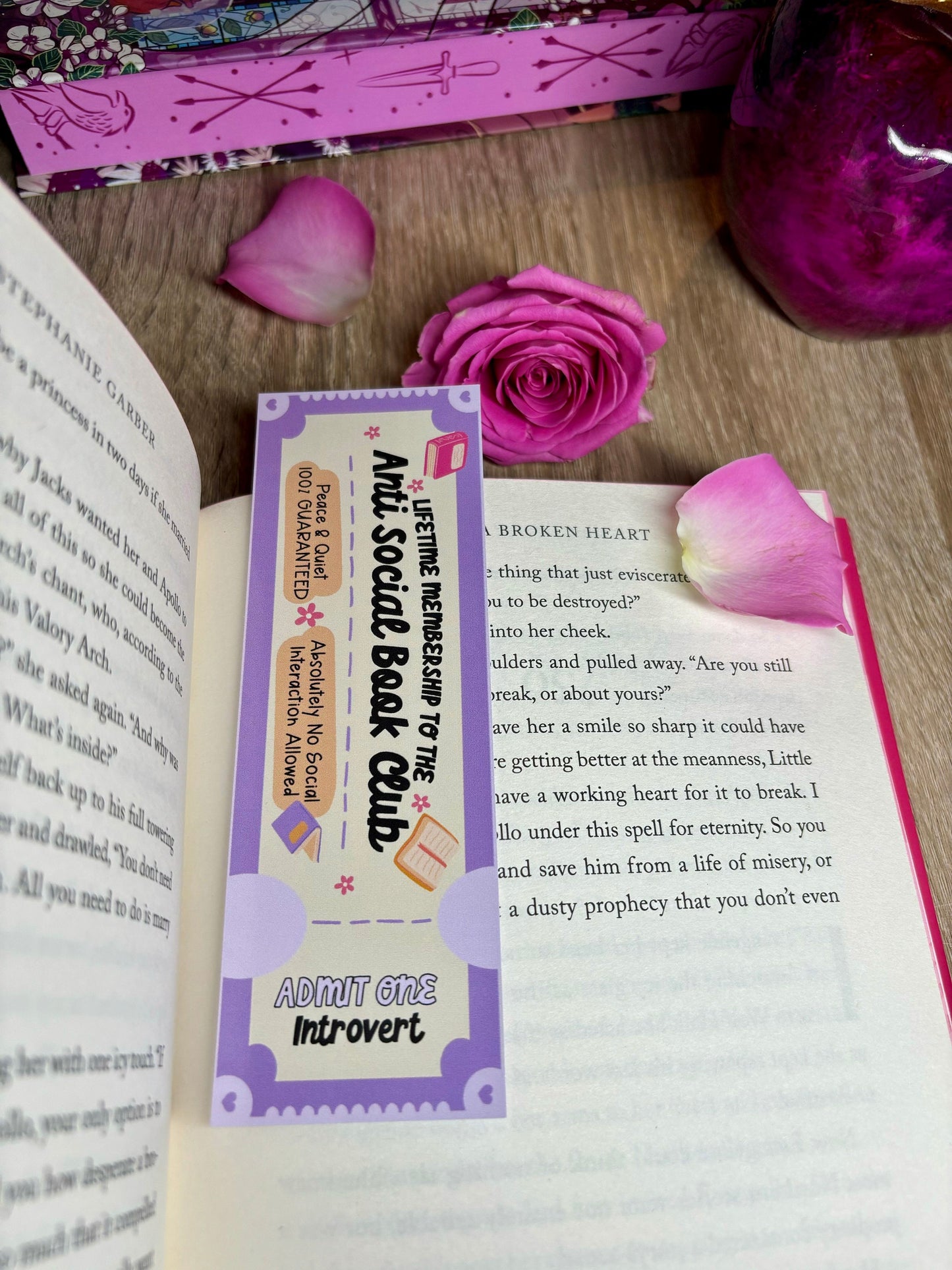Anti Social Book Club Bookmark