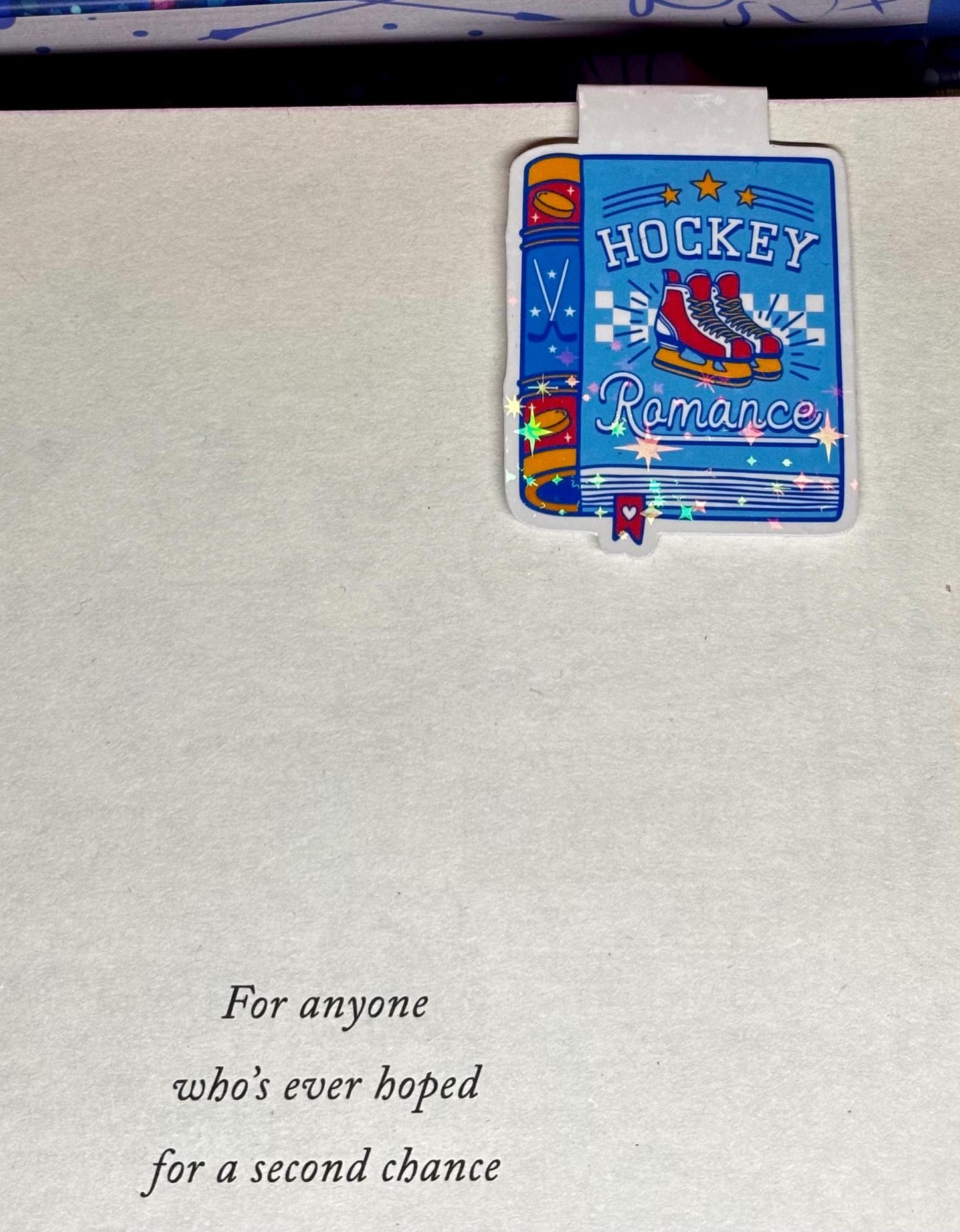 Mini Hockey Romance Book Magnetic Bookmark