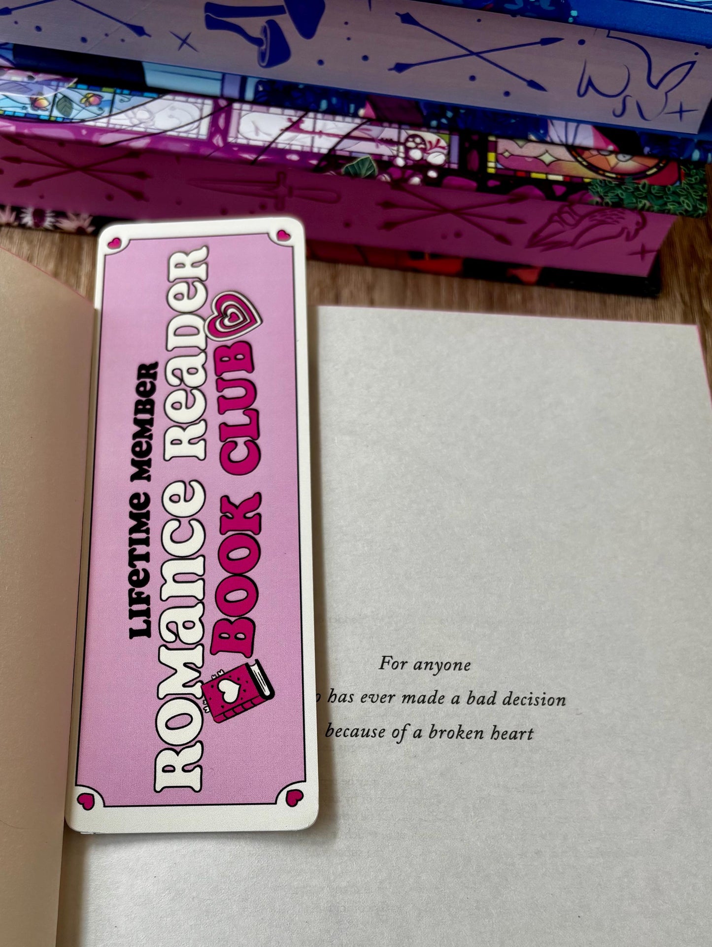 Lifetime Member Romance Reader Book Club Bookmark