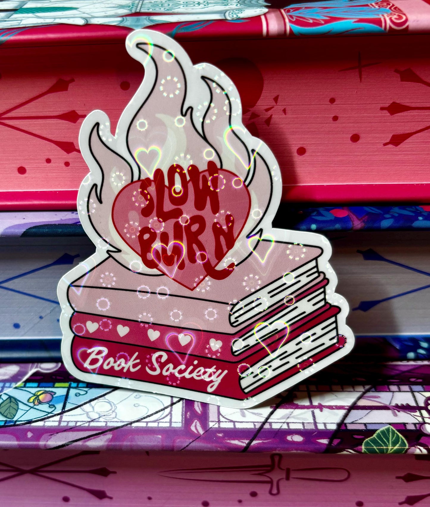 Slow Burn Book Society Sticker