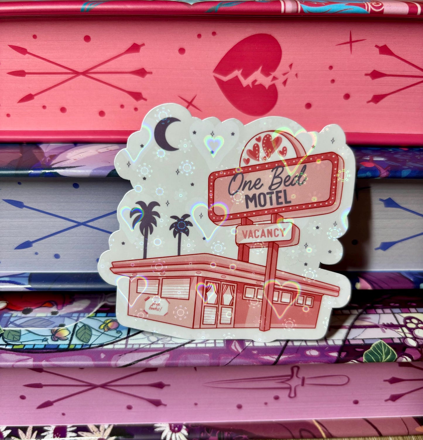 One Bed Motel Vacancy Sticker