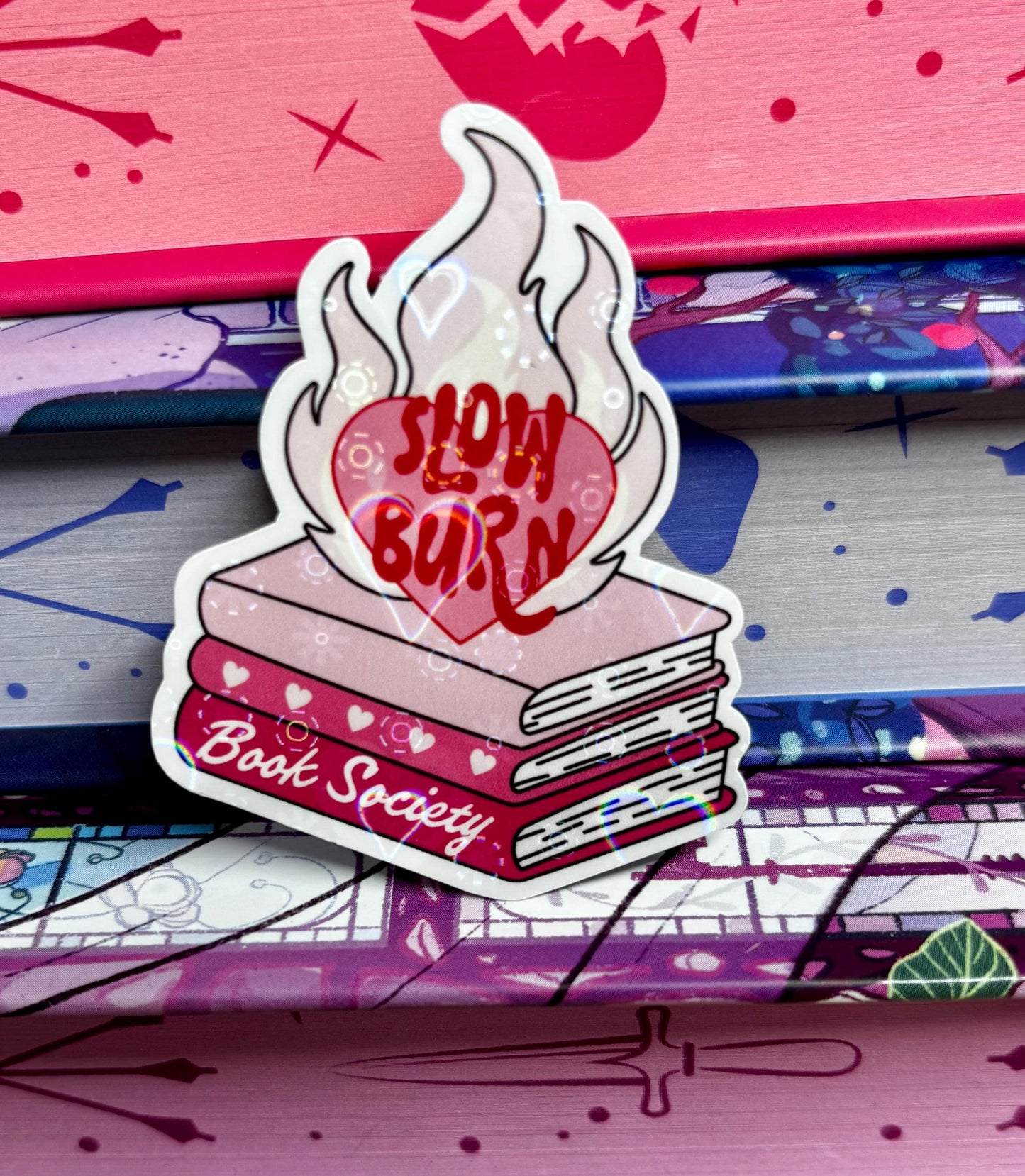 Mini Slow Burn Book Society Sticker