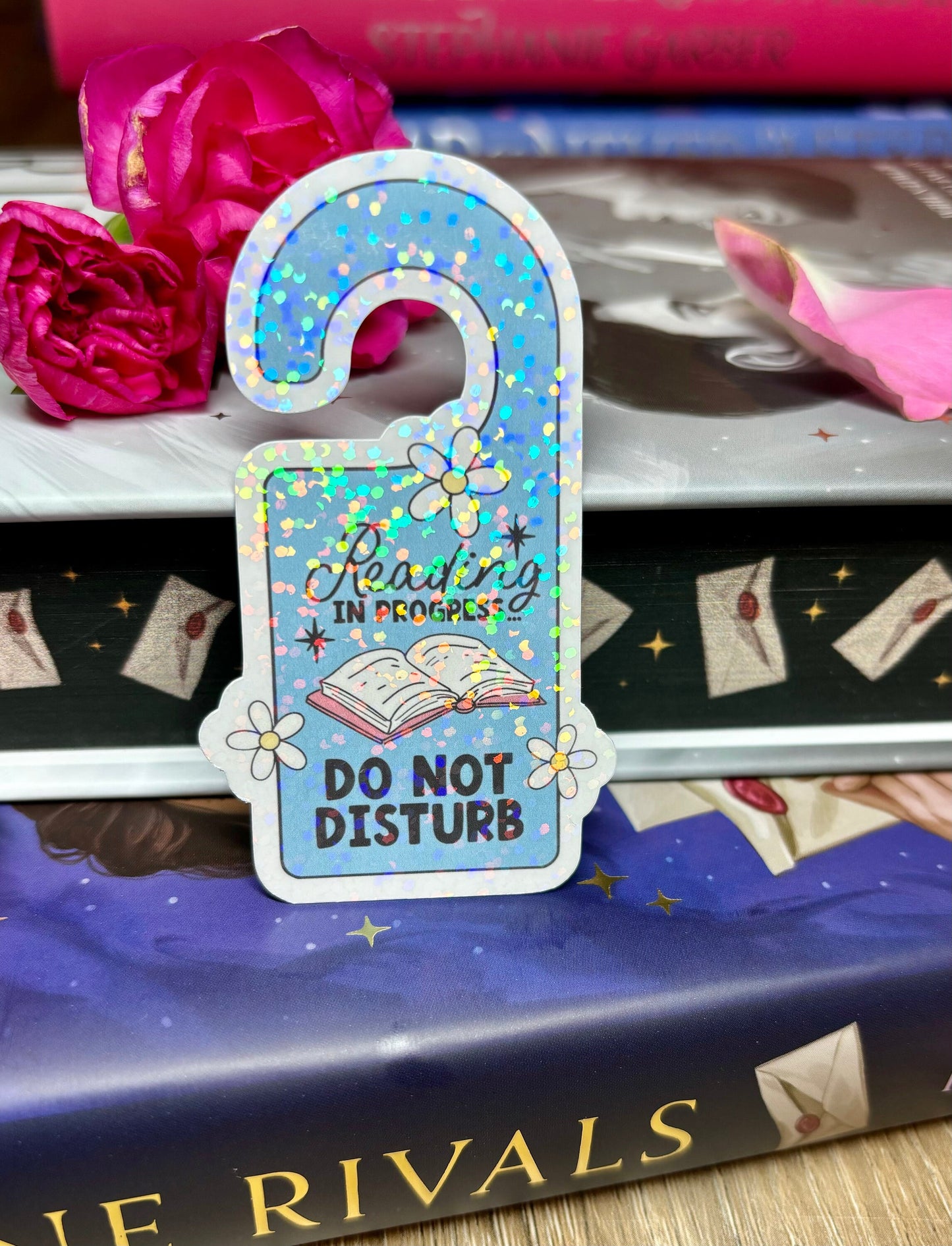 Reading In Progress Do Not Disturb Door Sign Style Sticker