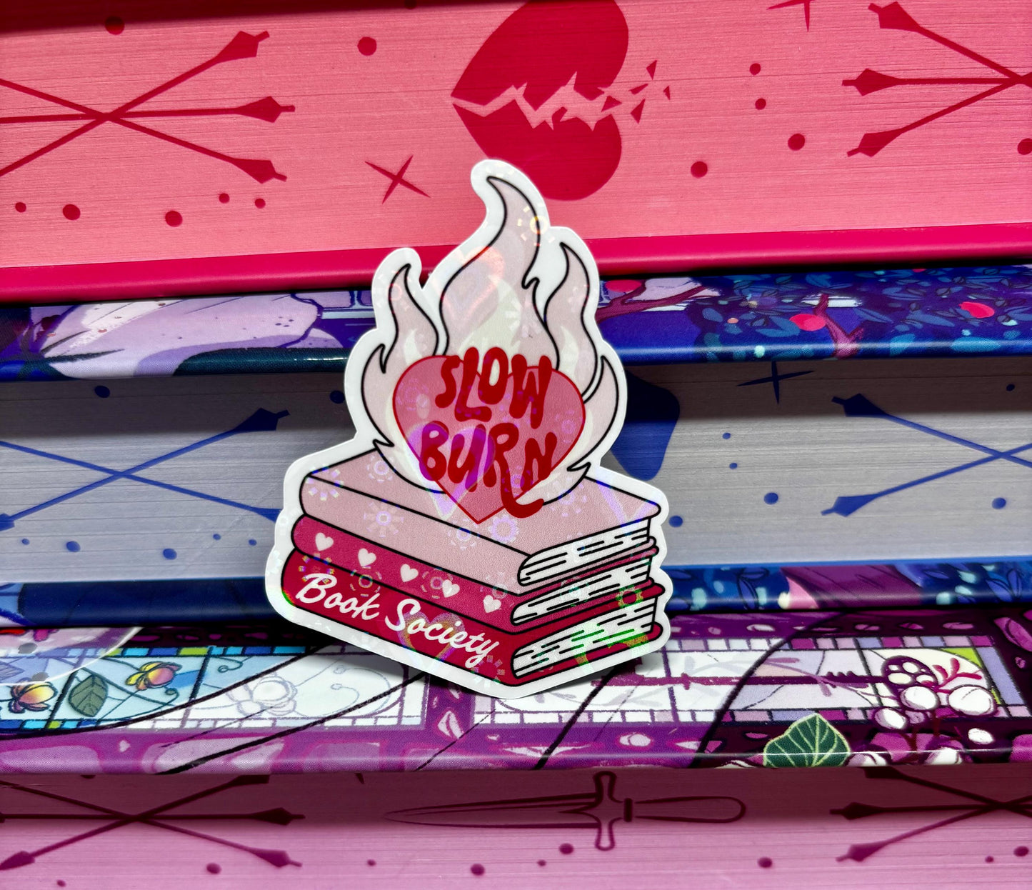 Mini Slow Burn Book Society Sticker