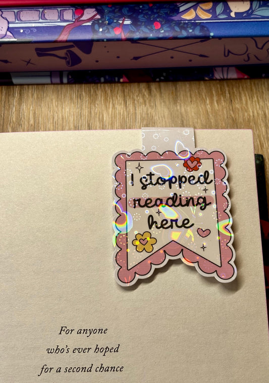 I Stopped Reading Here Magnetic Bookmark