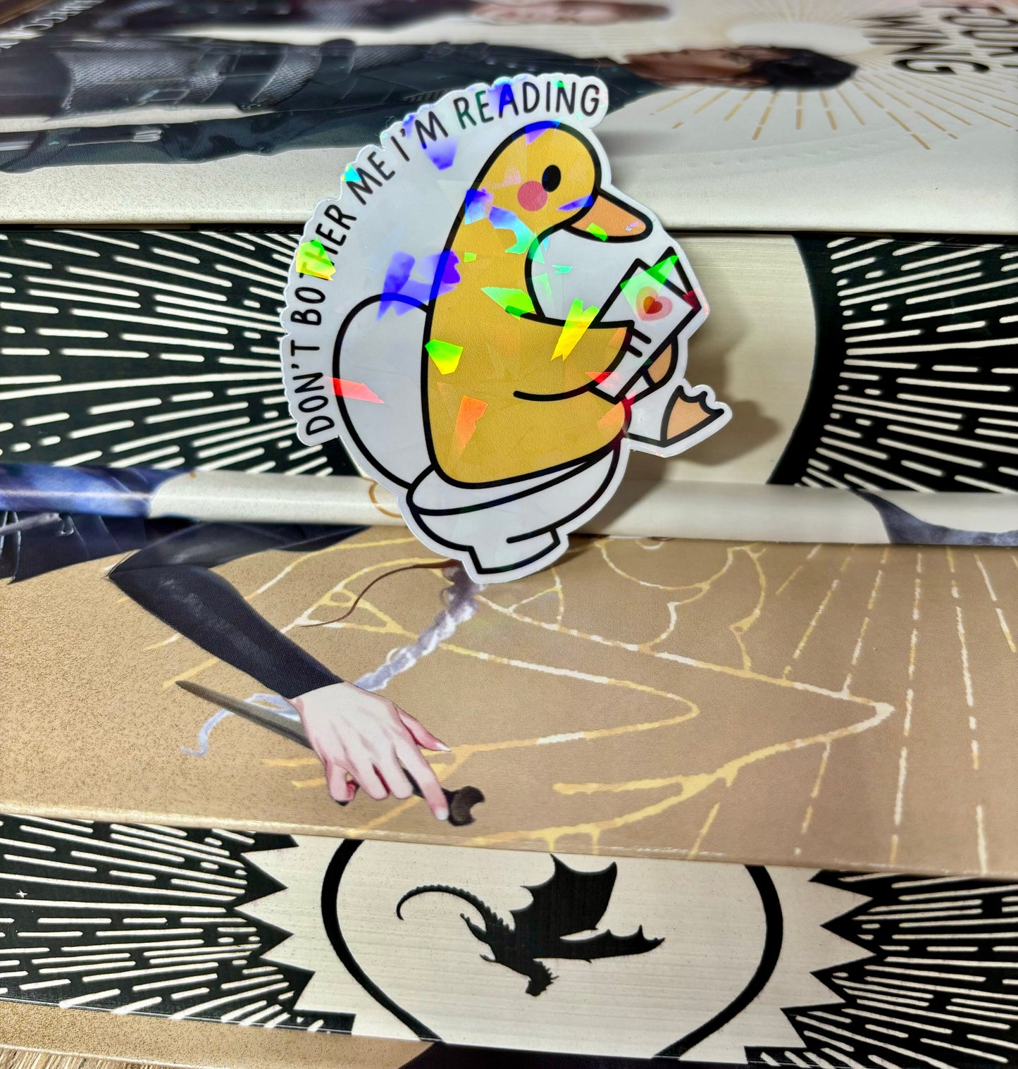 Don't Bother Me I'm Reading Toilet Duck Sticker