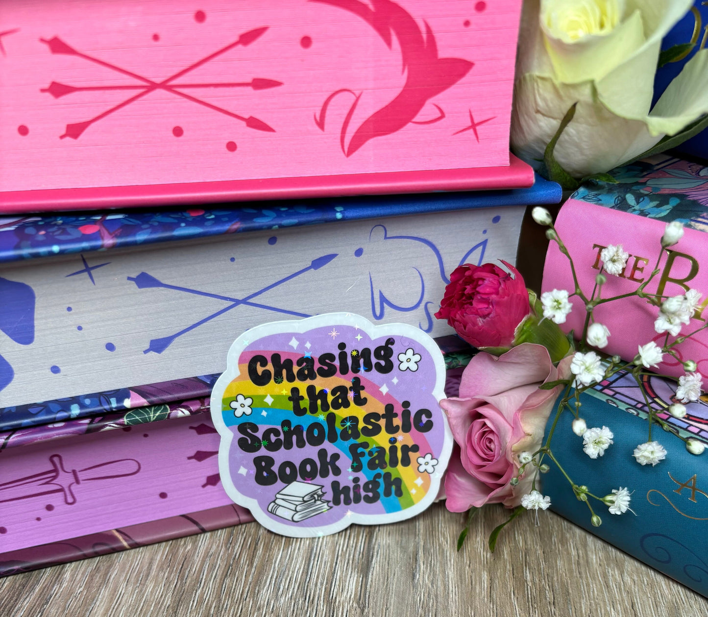 Chasing That Scholastic Book Fair High Sticker