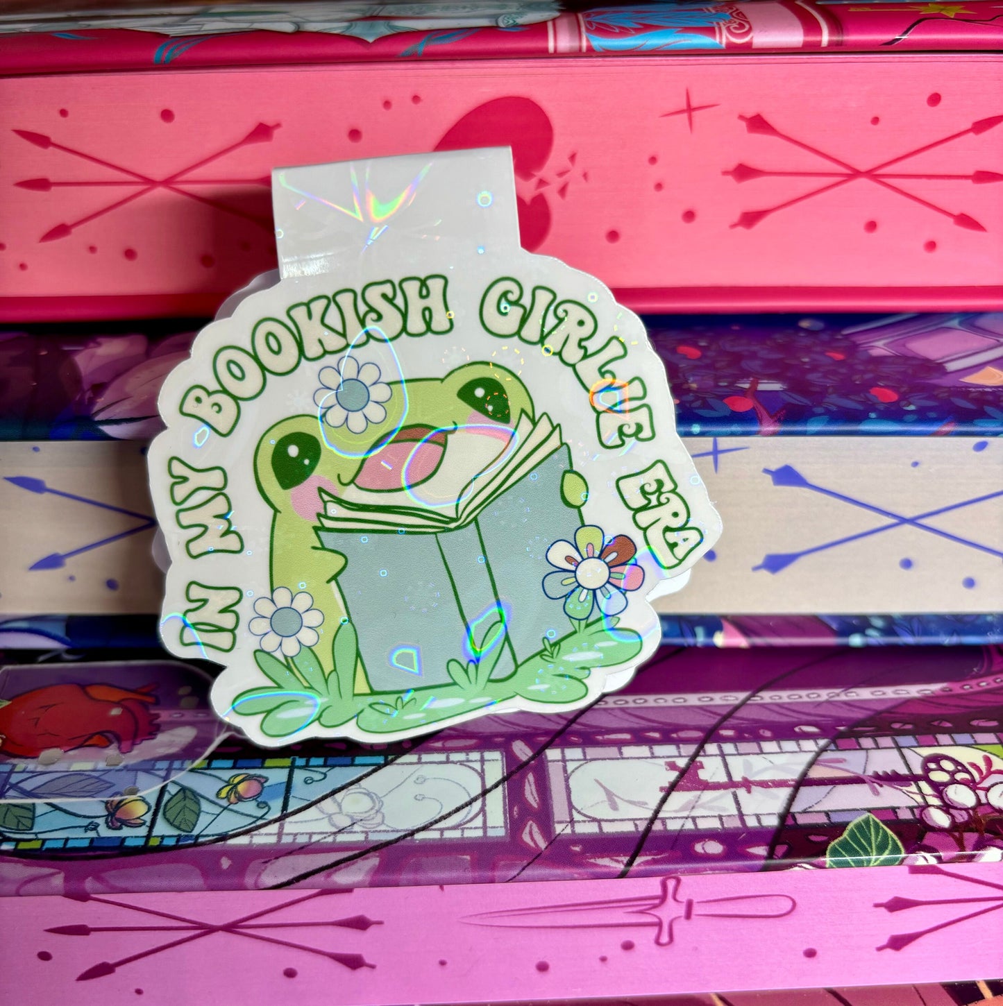 In My Bookish Girlie Era Frog Magnetic Bookmark