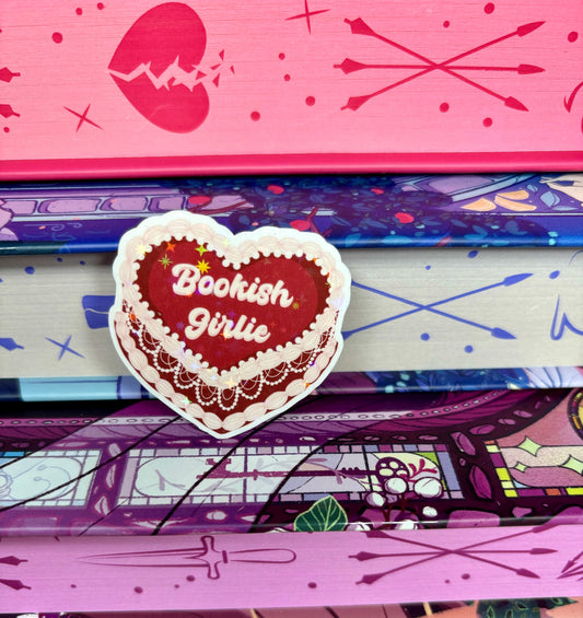 Mini Bookish Girlie Cake Sticker