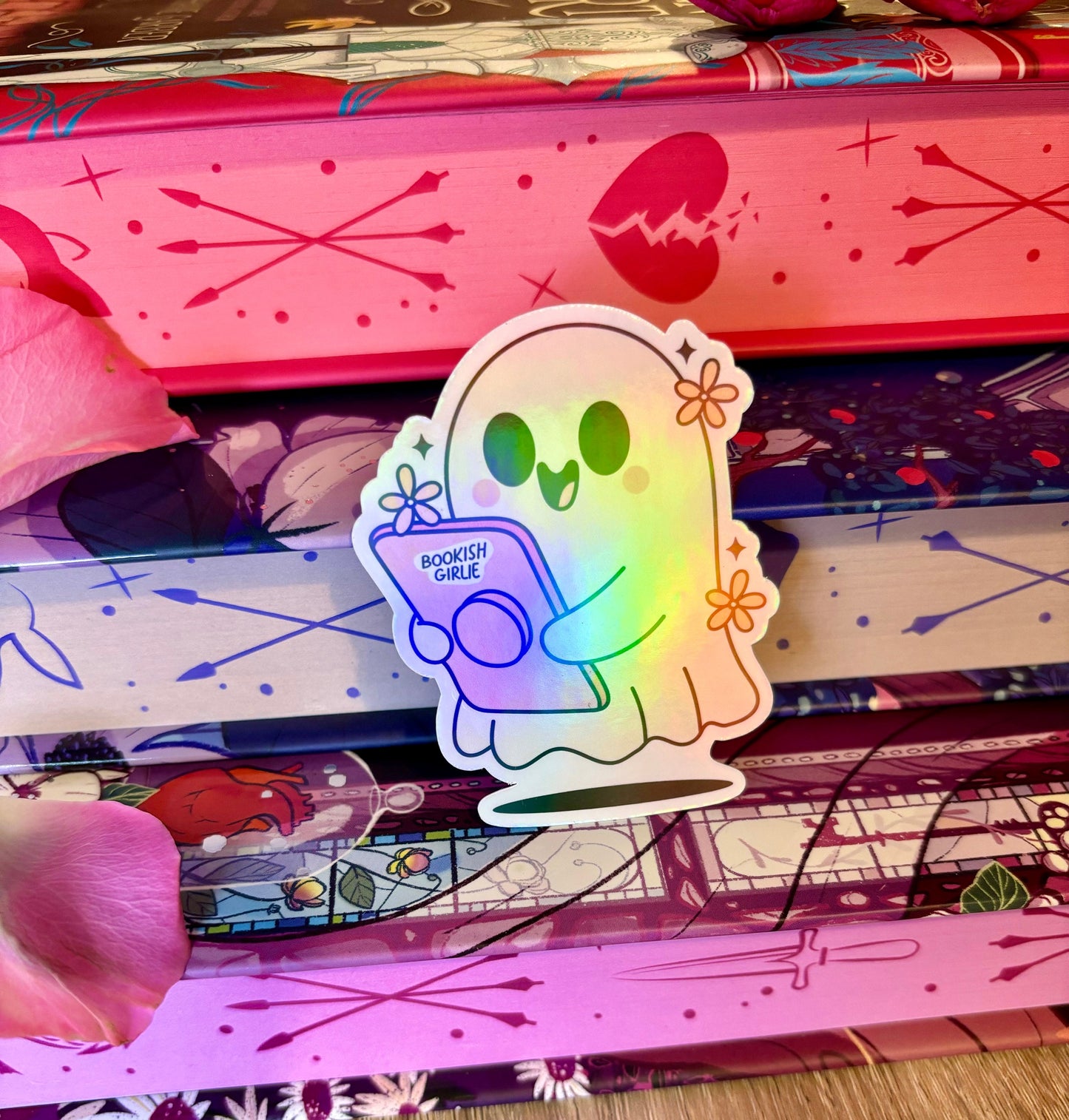 Bookish Girlie Kindle Ghost Sticker