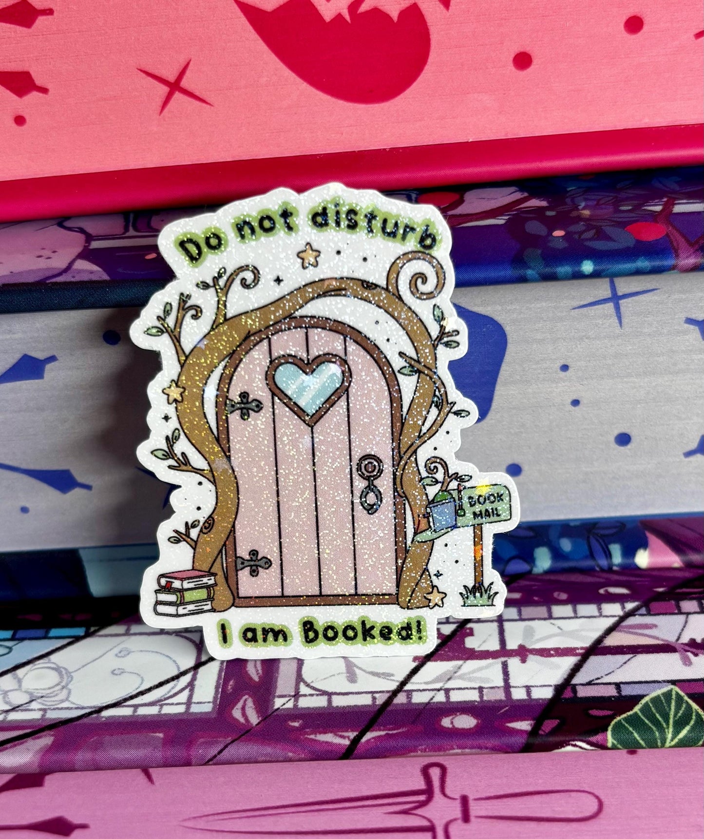 Mini Do Not Disturb I Am Booked Door Sticker