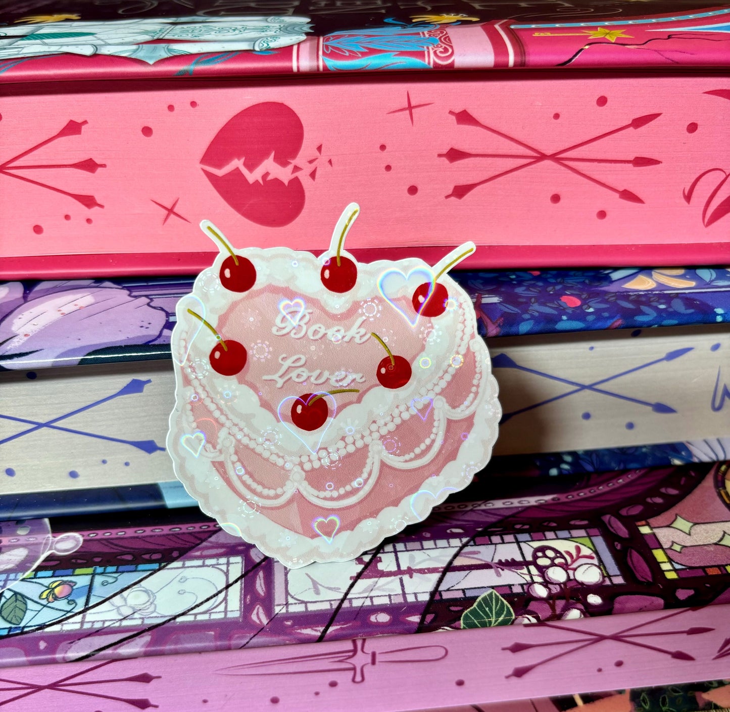 Book Lover Cake Style Sticker