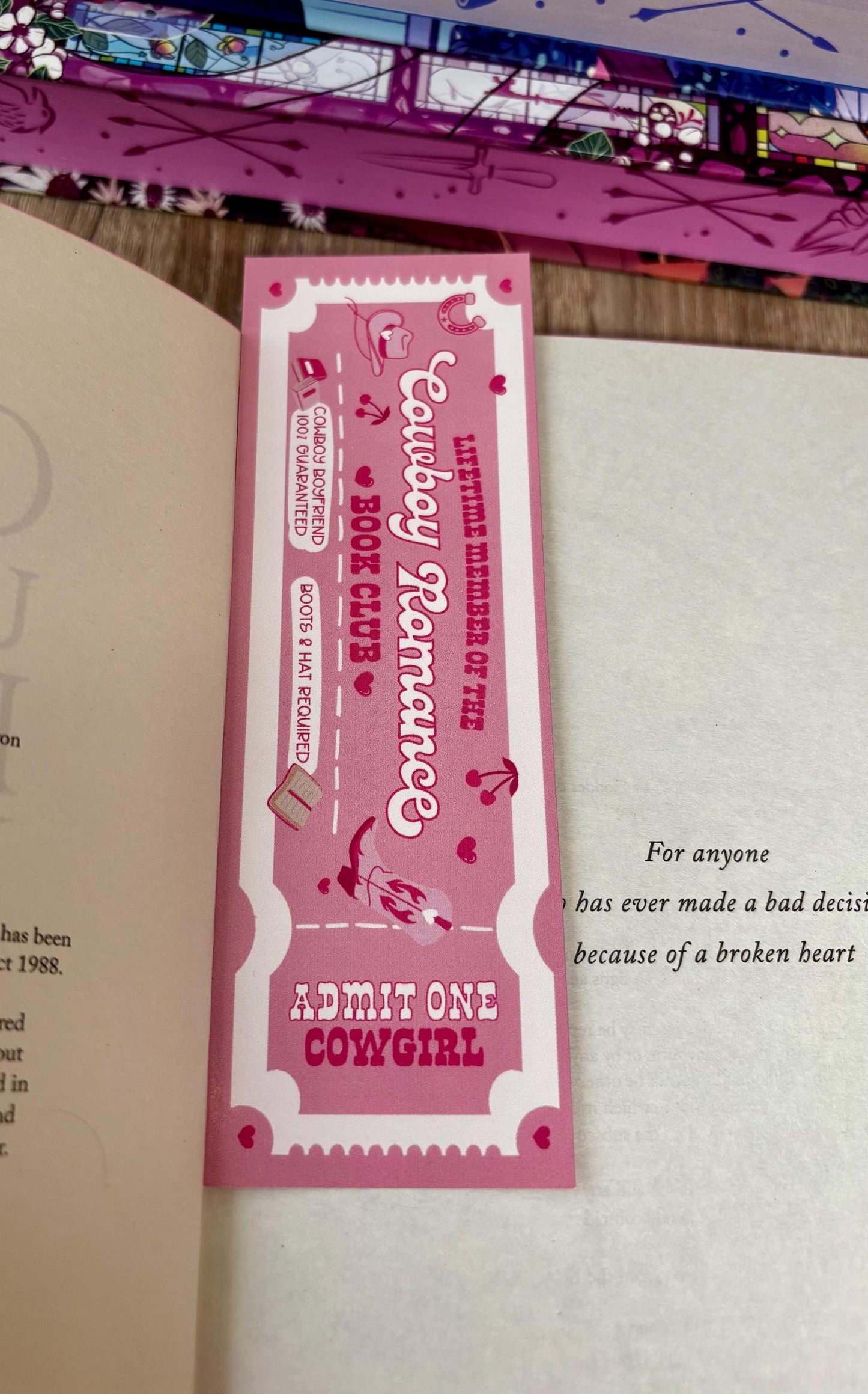 Cowboy Romance Book Club Bookmark