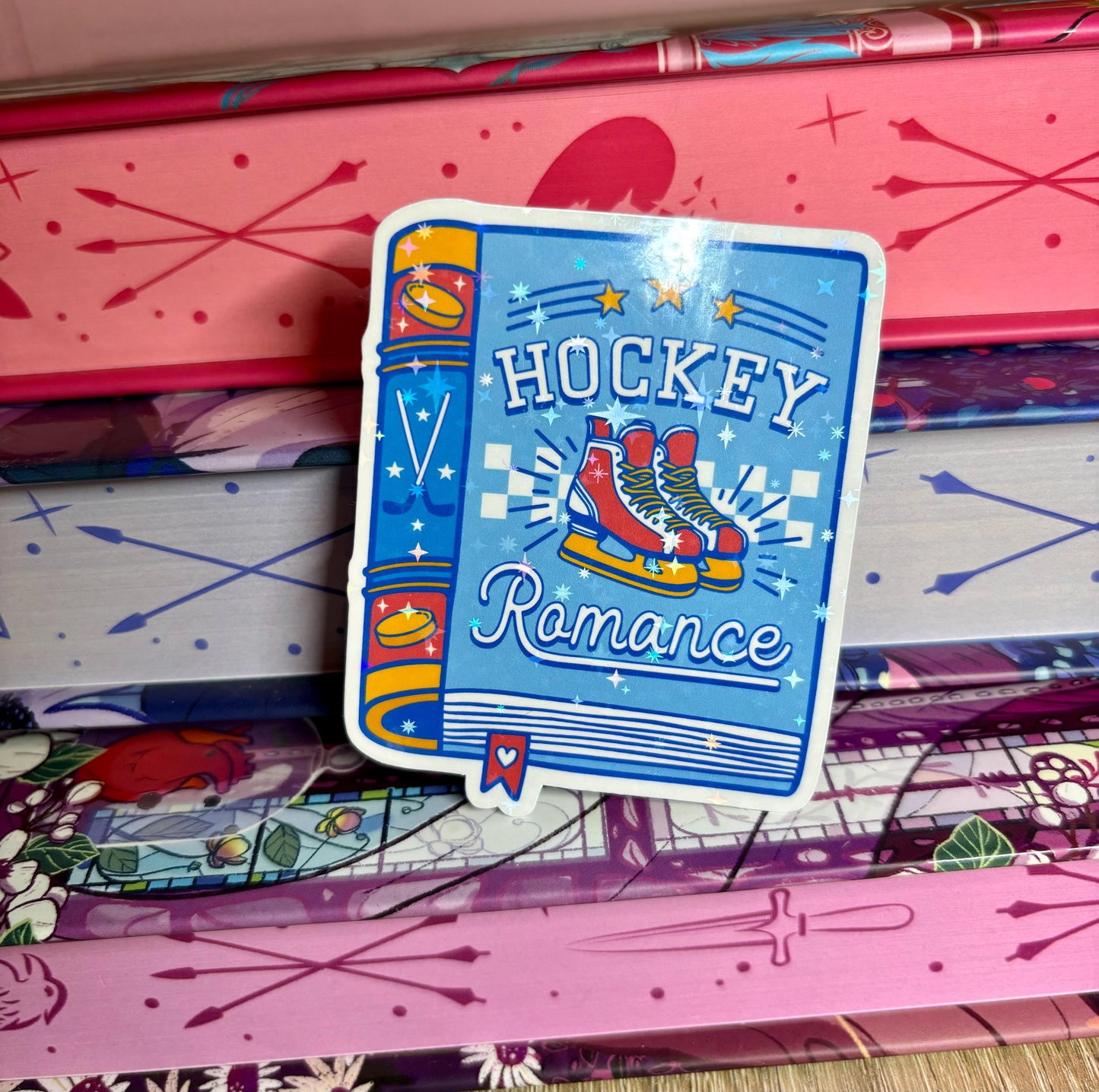 Hockey Romance Book Sticker