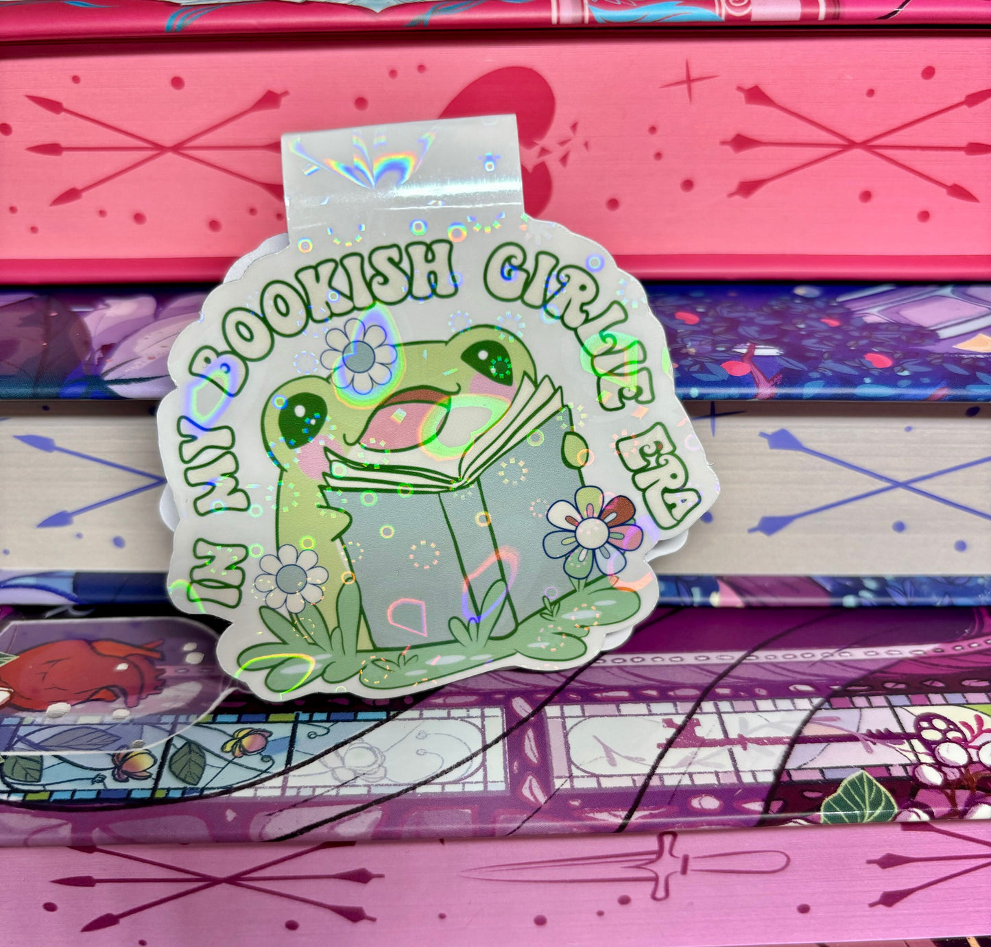 In My Bookish Girlie Era Frog Magnetic Bookmark