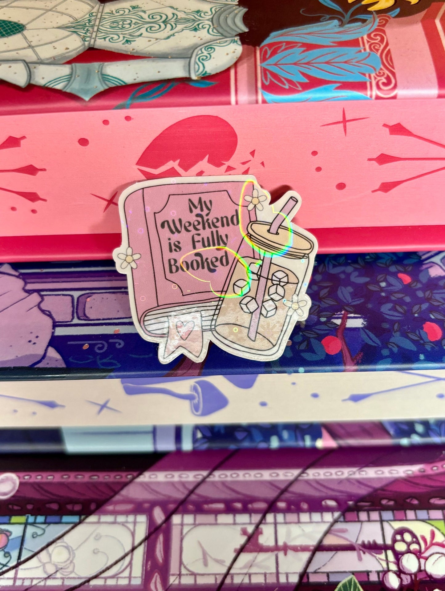 Mini My Weekend Is Fully Booked Sticker