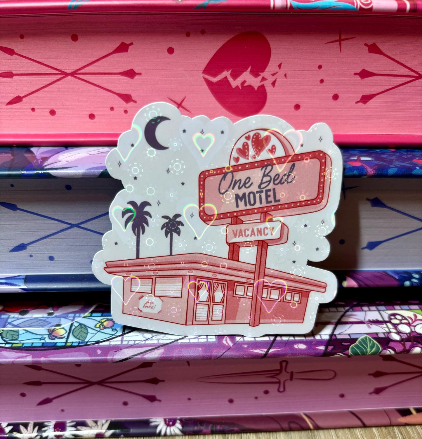 One Bed Motel Vacancy Sticker