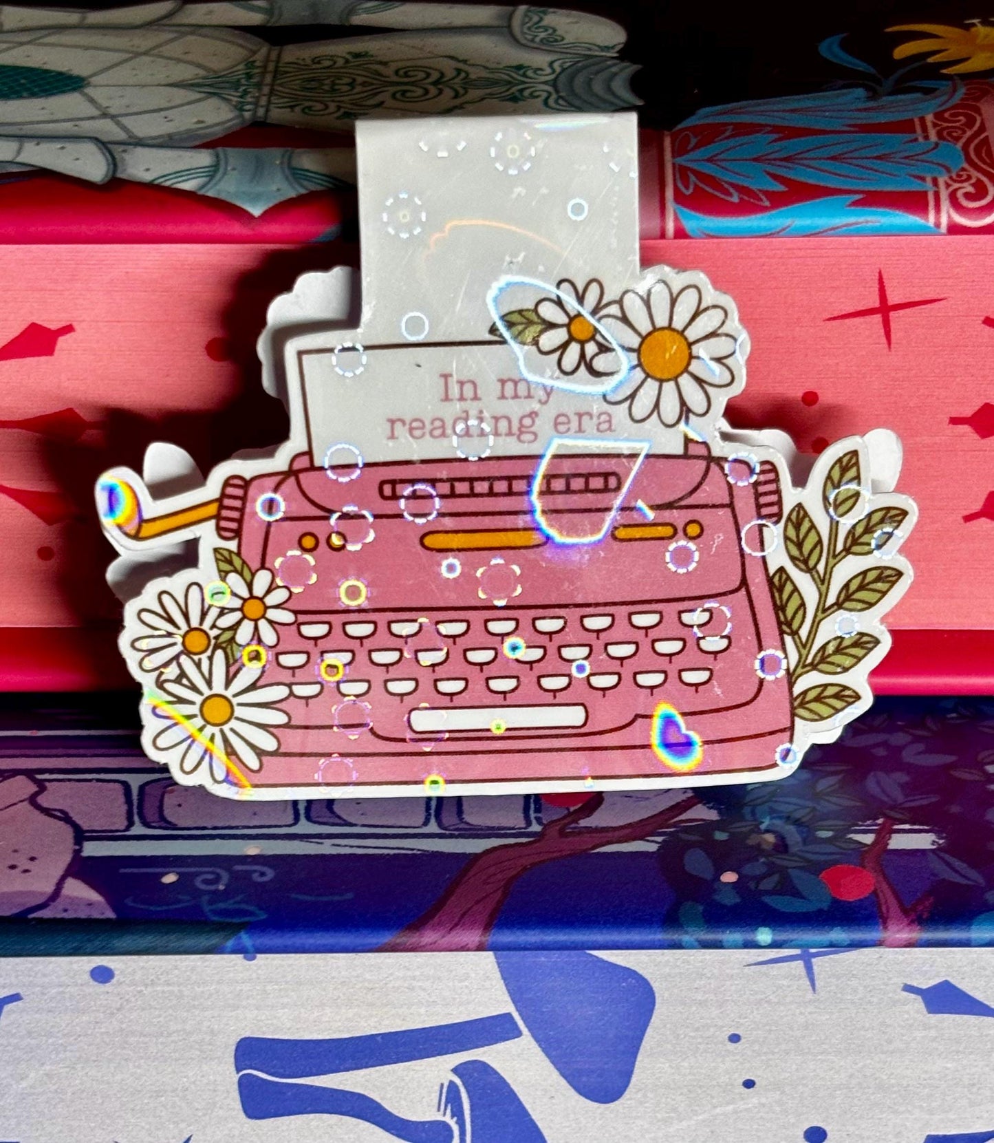 Mini In My Reading Era Typewriter Magnetic Bookmark