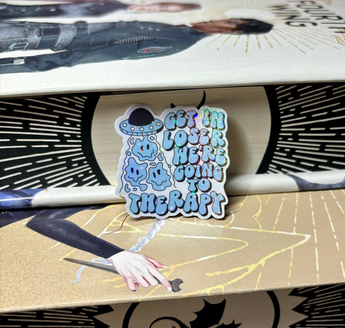 Mini Get In Loser We're Going To Therapy Aliens Sticker