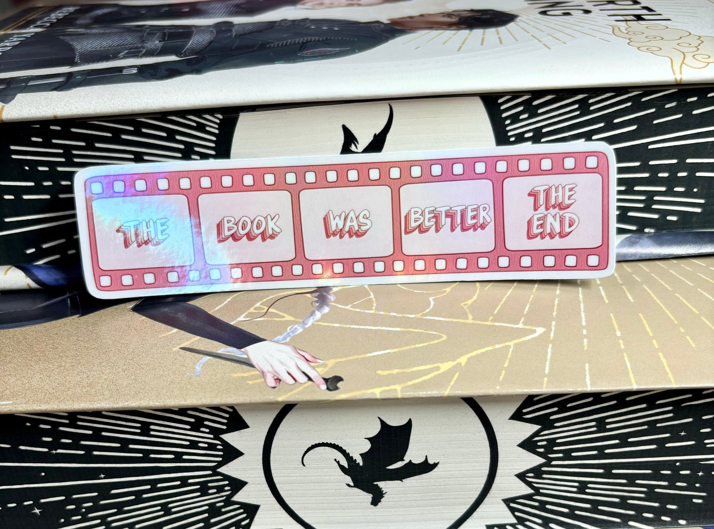 The Book Was Better Film Style Sticker
