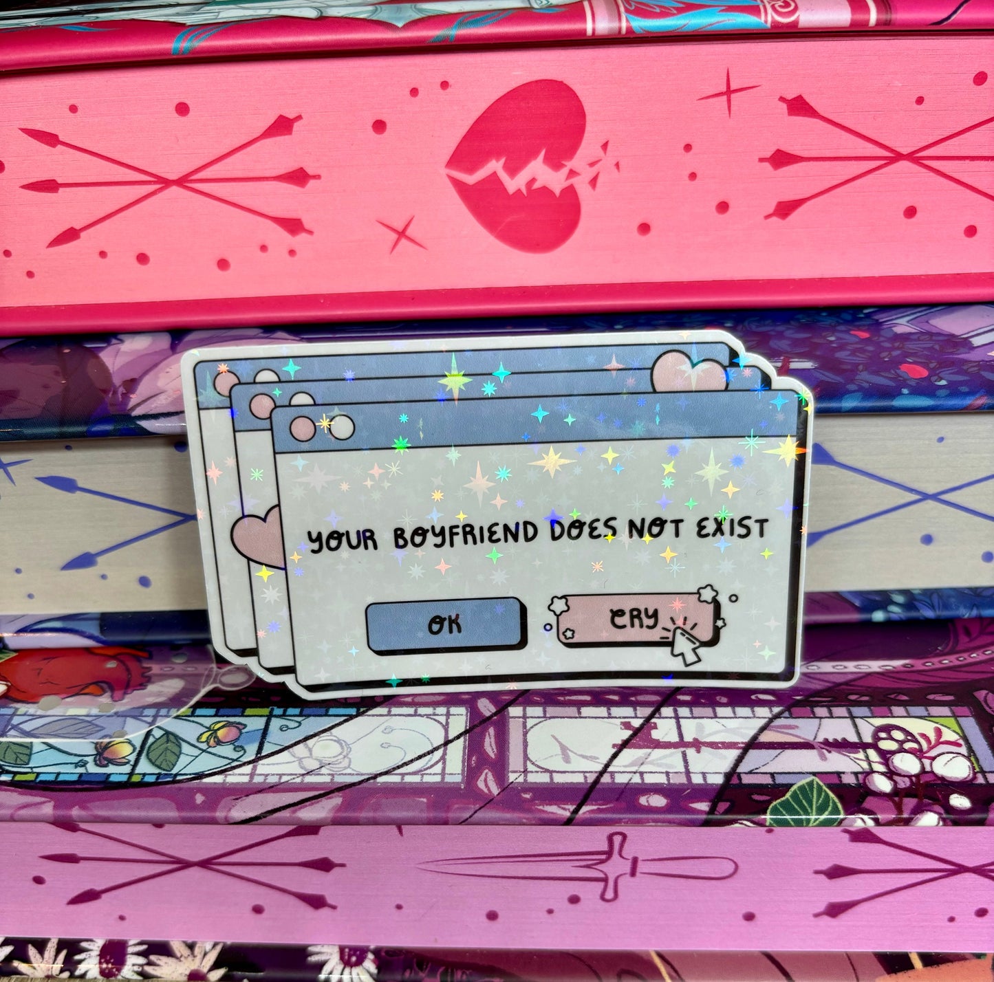 Your Boyfriend Does Not Exist Error Message Sticker