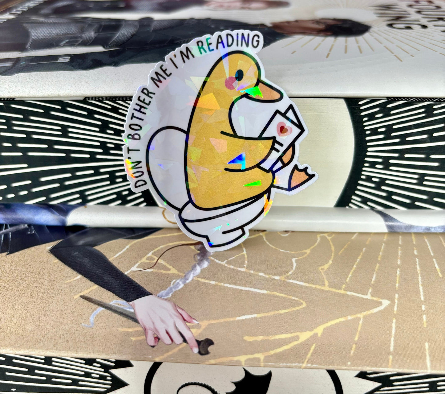 Don't Bother Me I'm Reading Toilet Duck Sticker