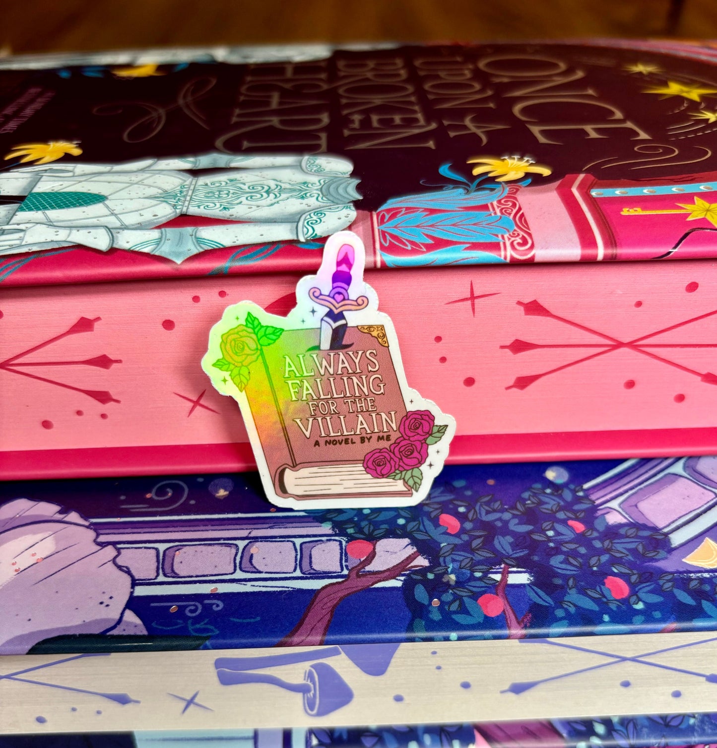 Mini Always Falling For The Villain Sticker
