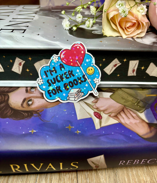 Mini Im A Sucker For Books Sticker