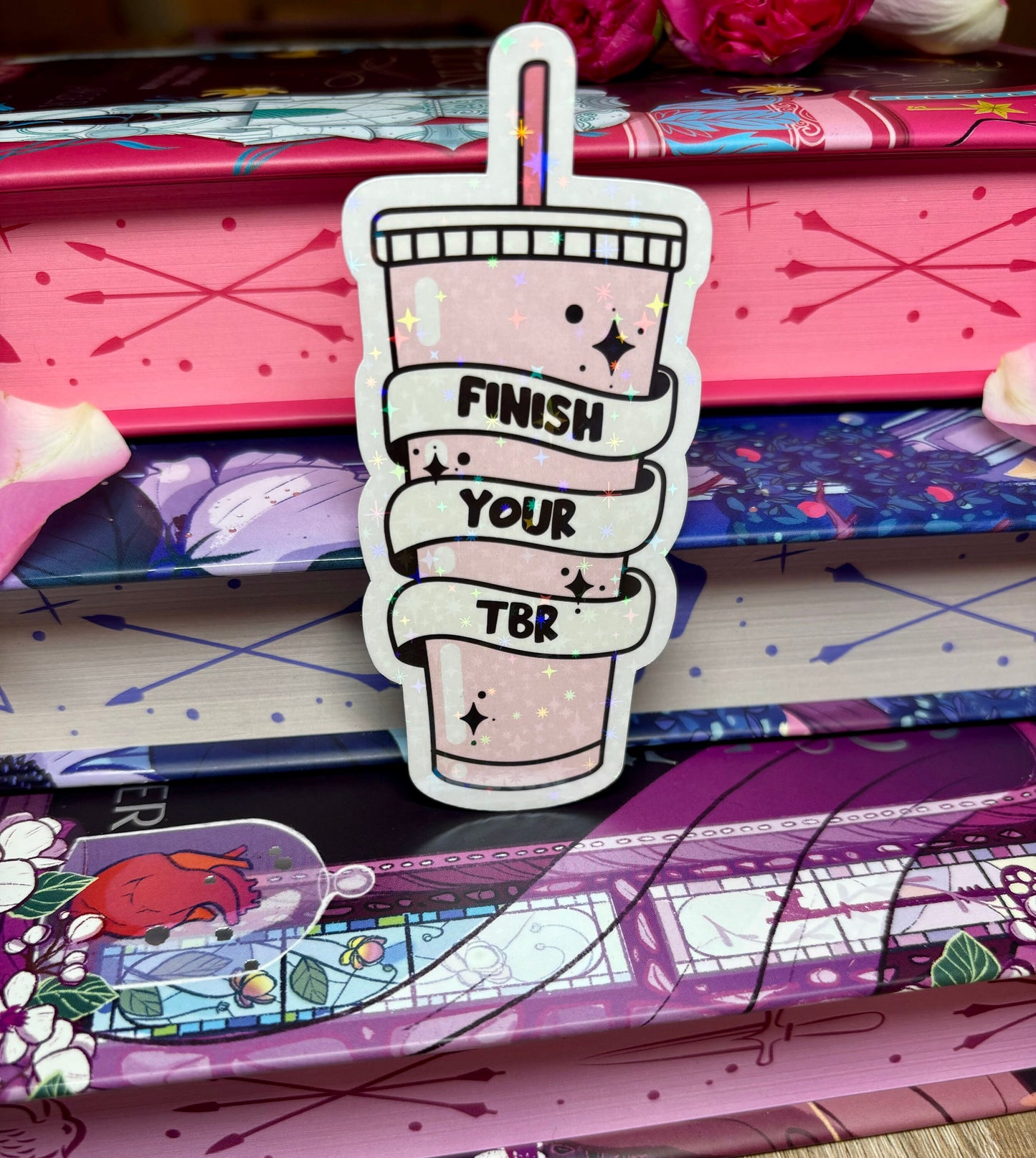Finish your TBR cold cup Sticker