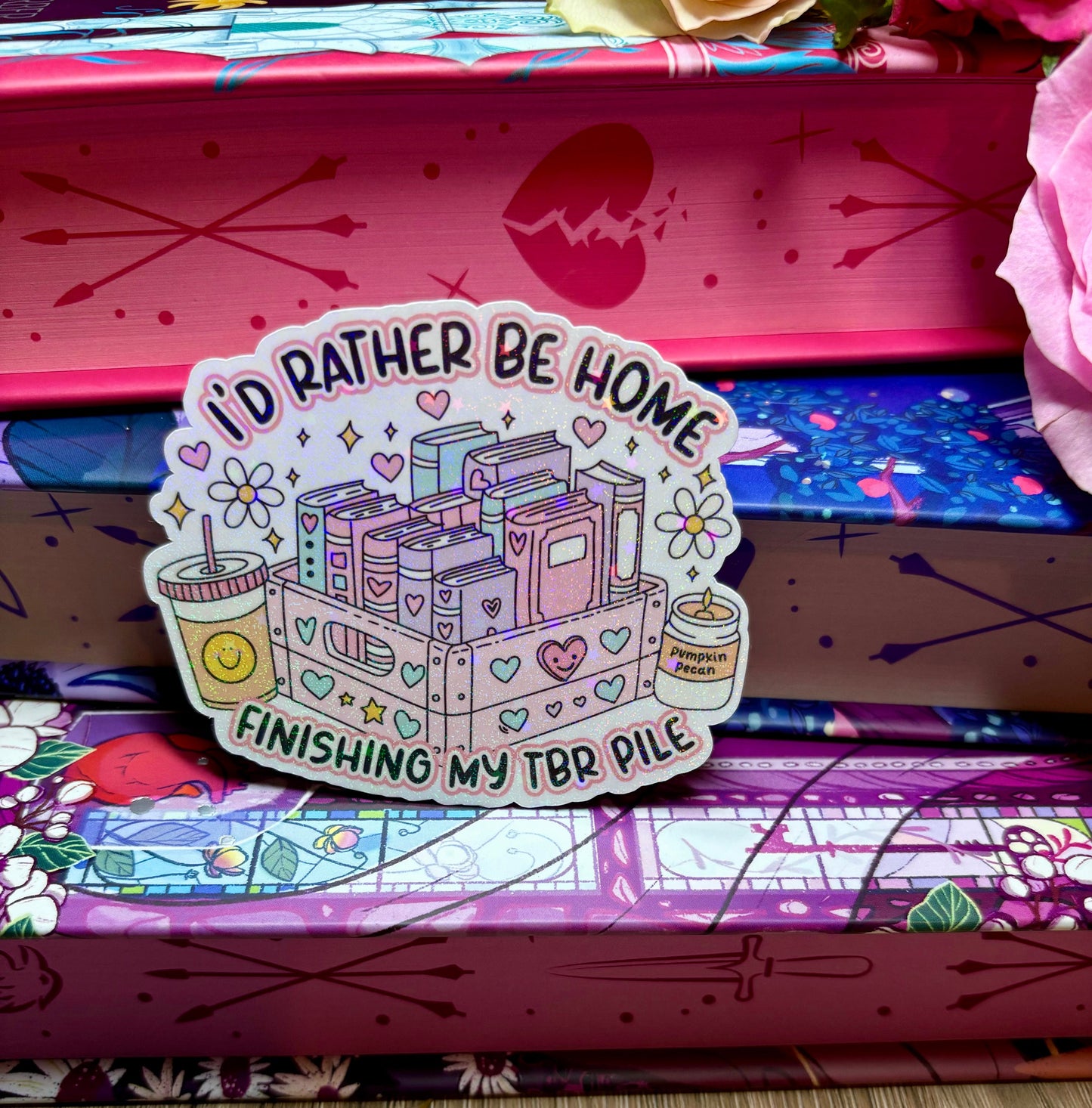 I'd Rather Be Home Finishing My TBR Pile Sticker