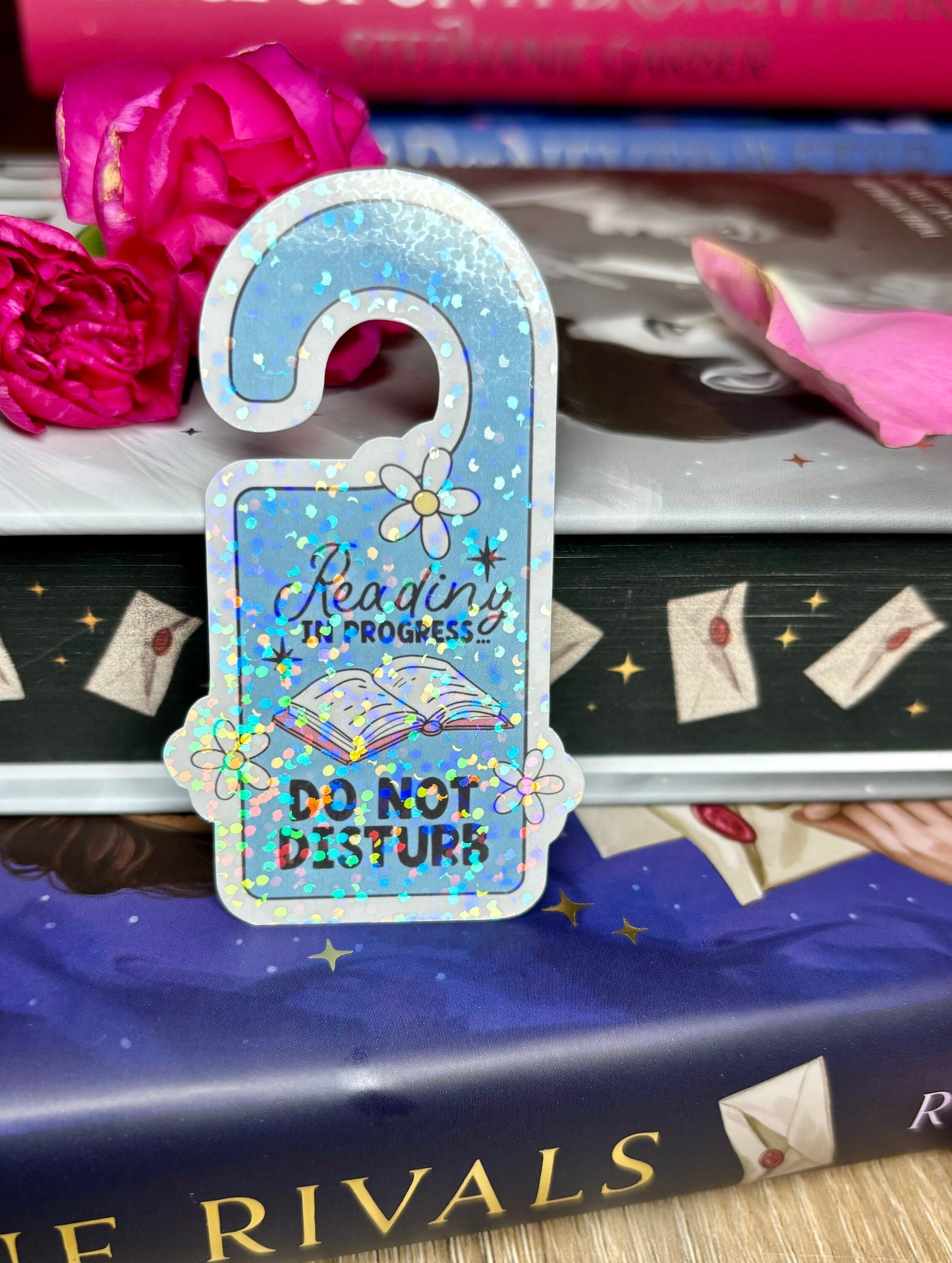Reading In Progress Do Not Disturb Door Sign Style Sticker