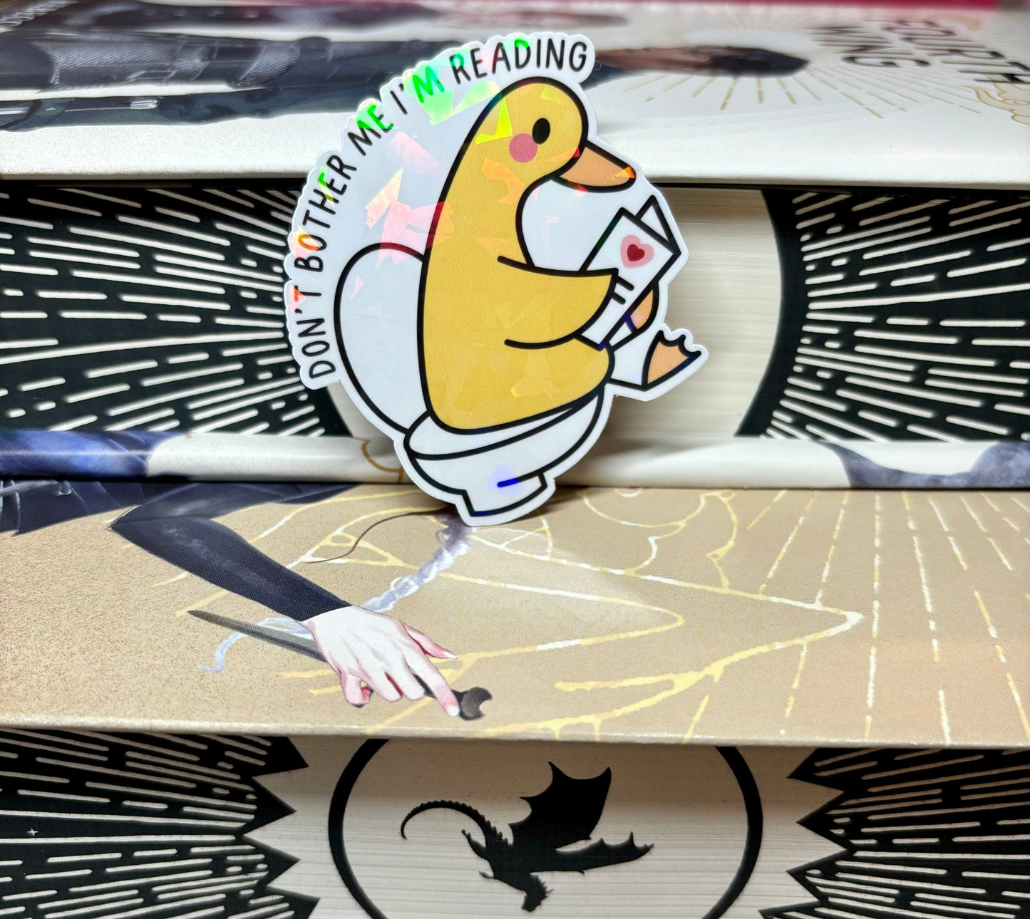Don't Bother Me I'm Reading Toilet Duck Sticker