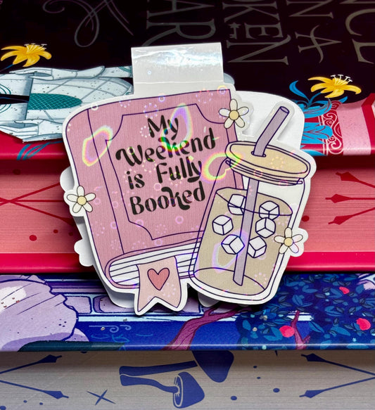 My Weekend Is Fully Booked Magnetic Bookmark