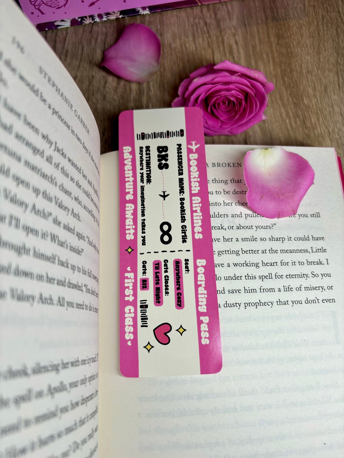 Bookish Airlines Bookish Girlie Boarding Pass Bookmark