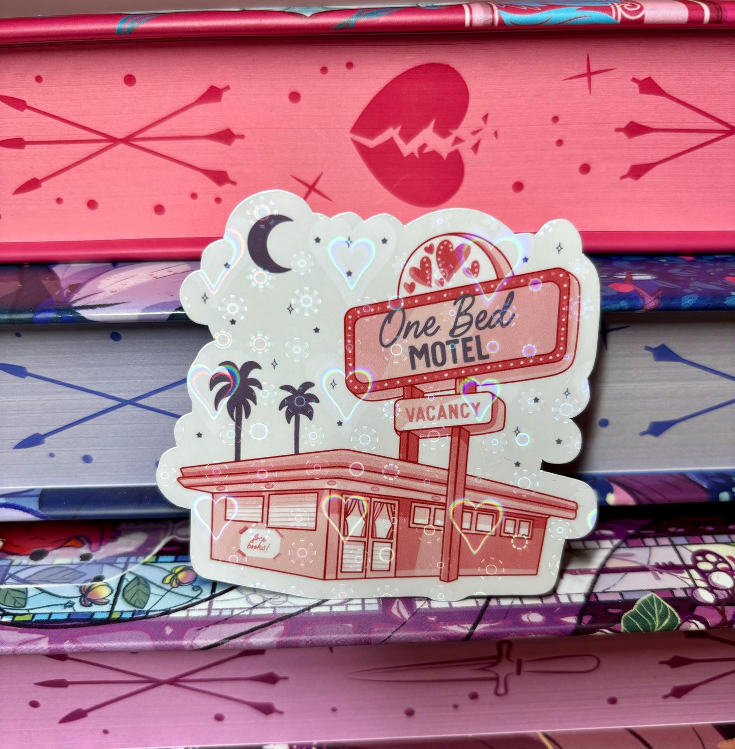 One Bed Motel Vacancy Sticker