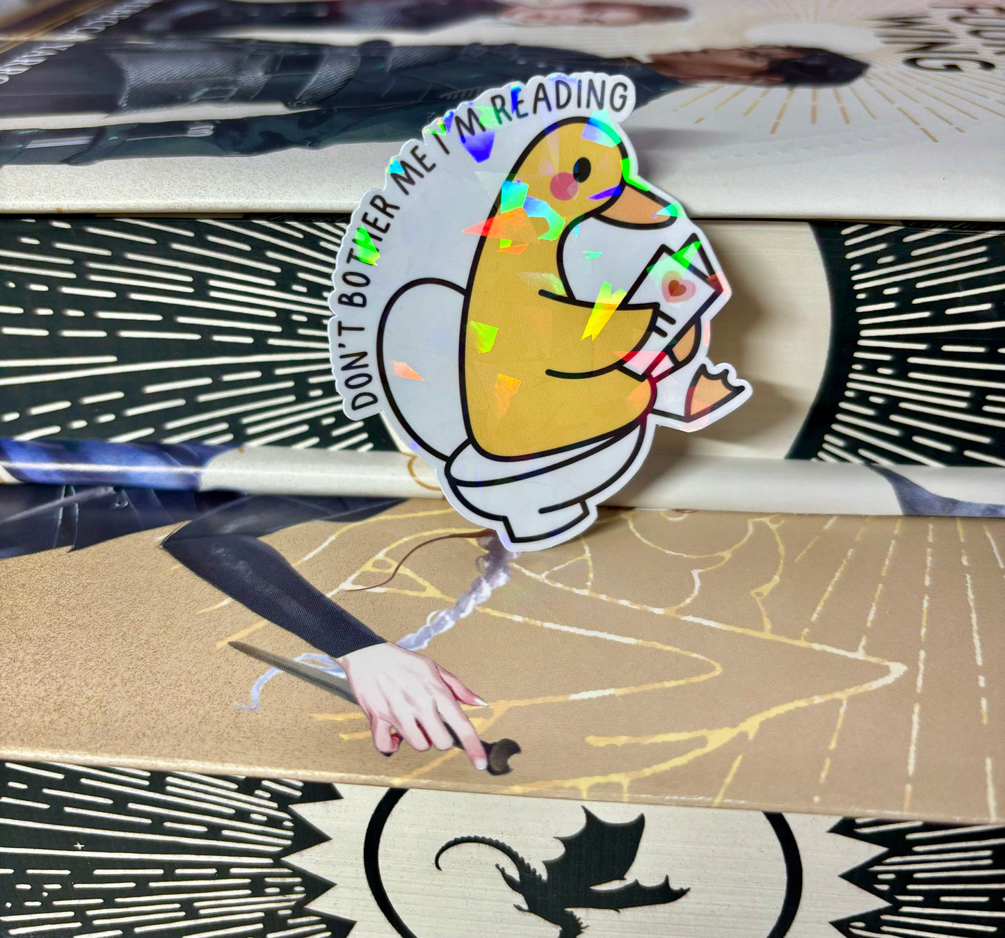 Don't Bother Me I'm Reading Toilet Duck Sticker