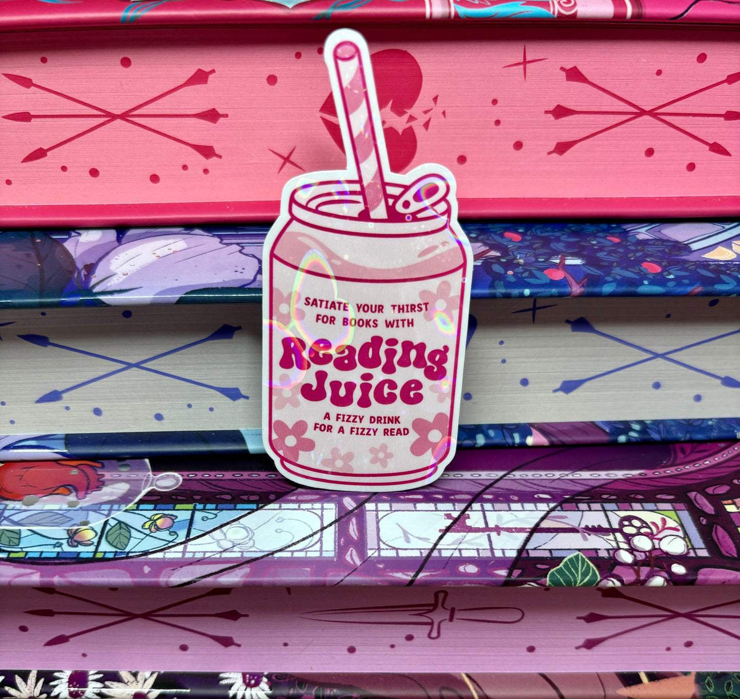 Reading Juice Can Sticker