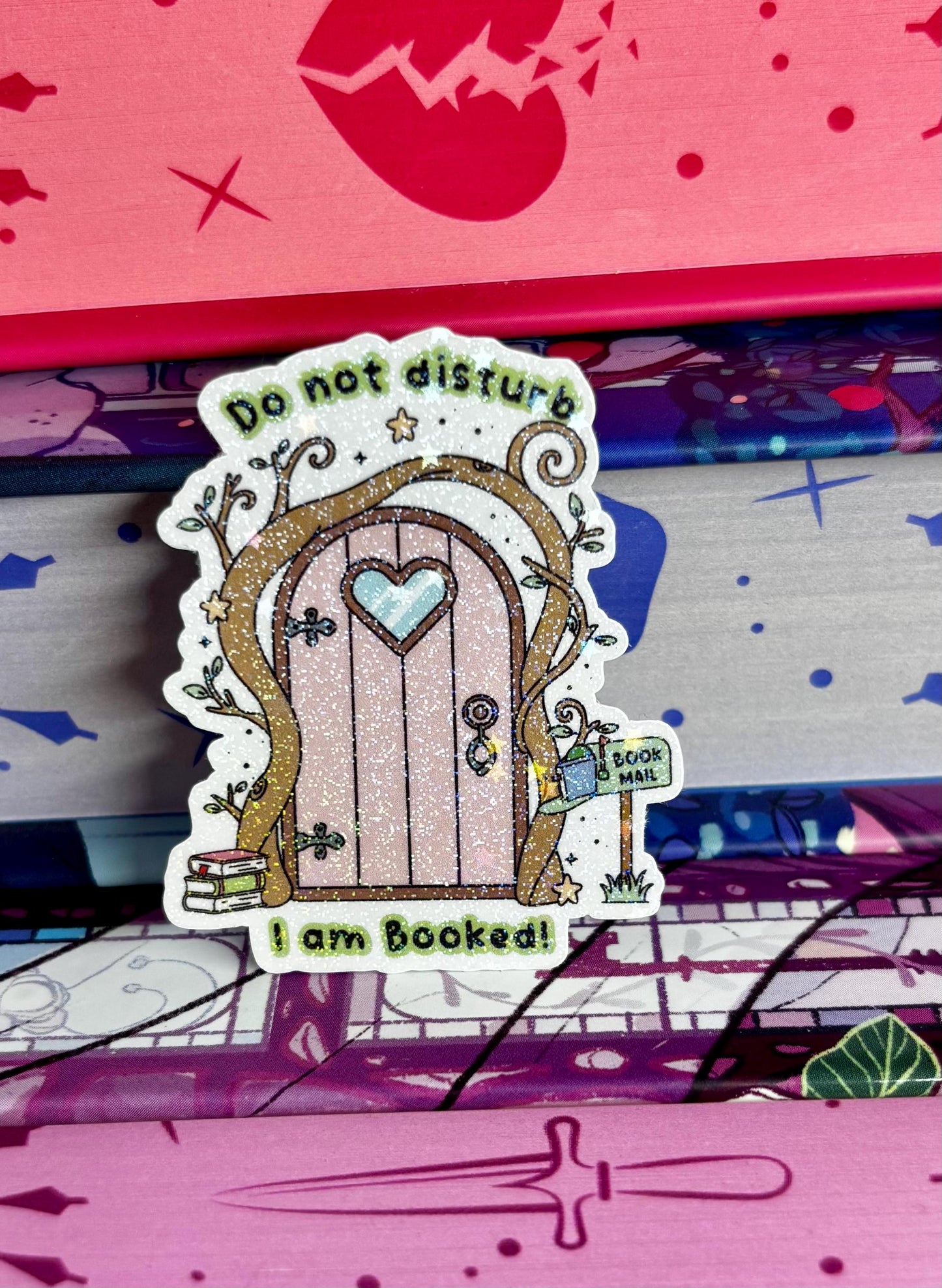 Mini Do Not Disturb I Am Booked Door Sticker